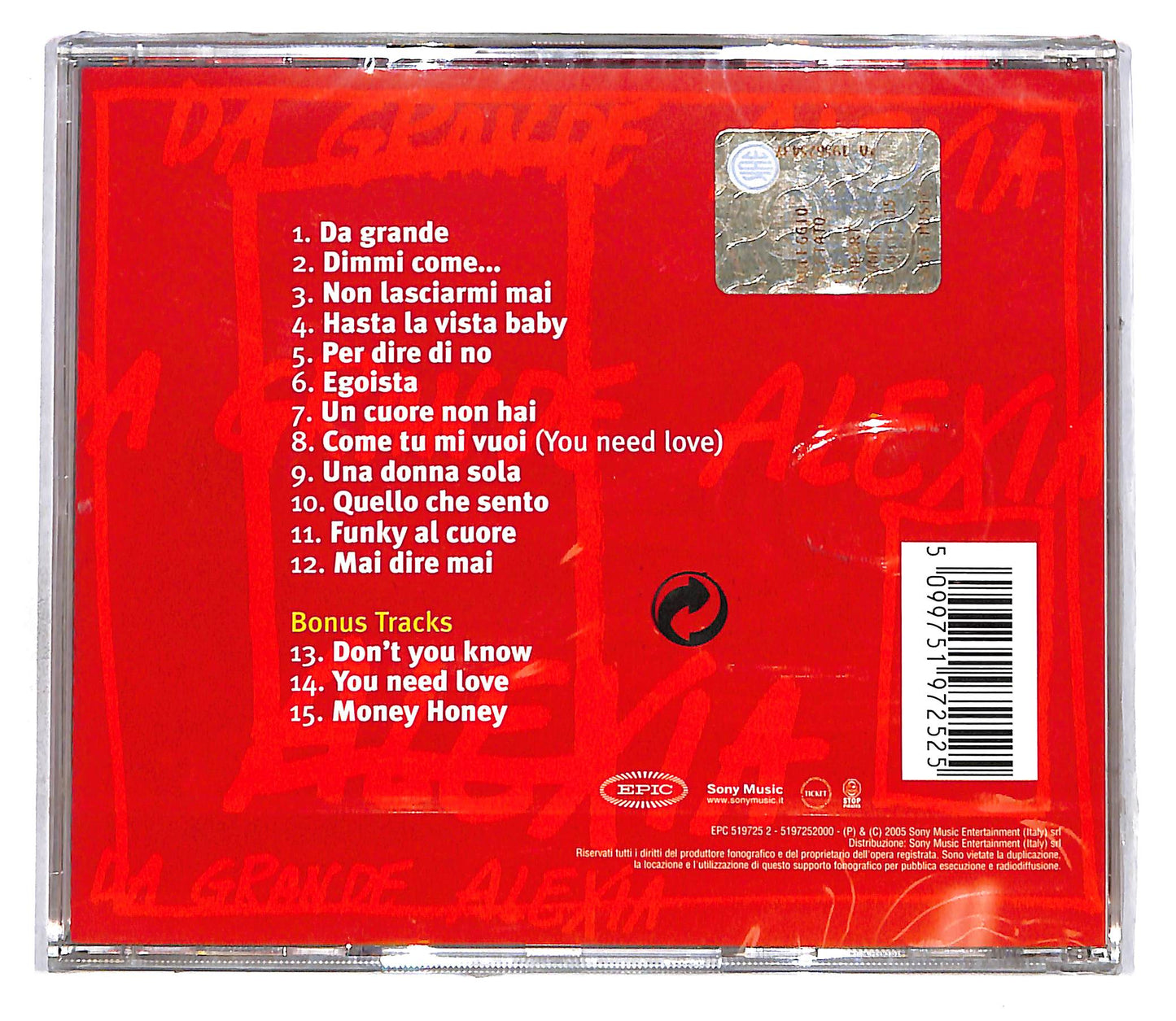 EBOND Alexia - Da Grande CD CD111015