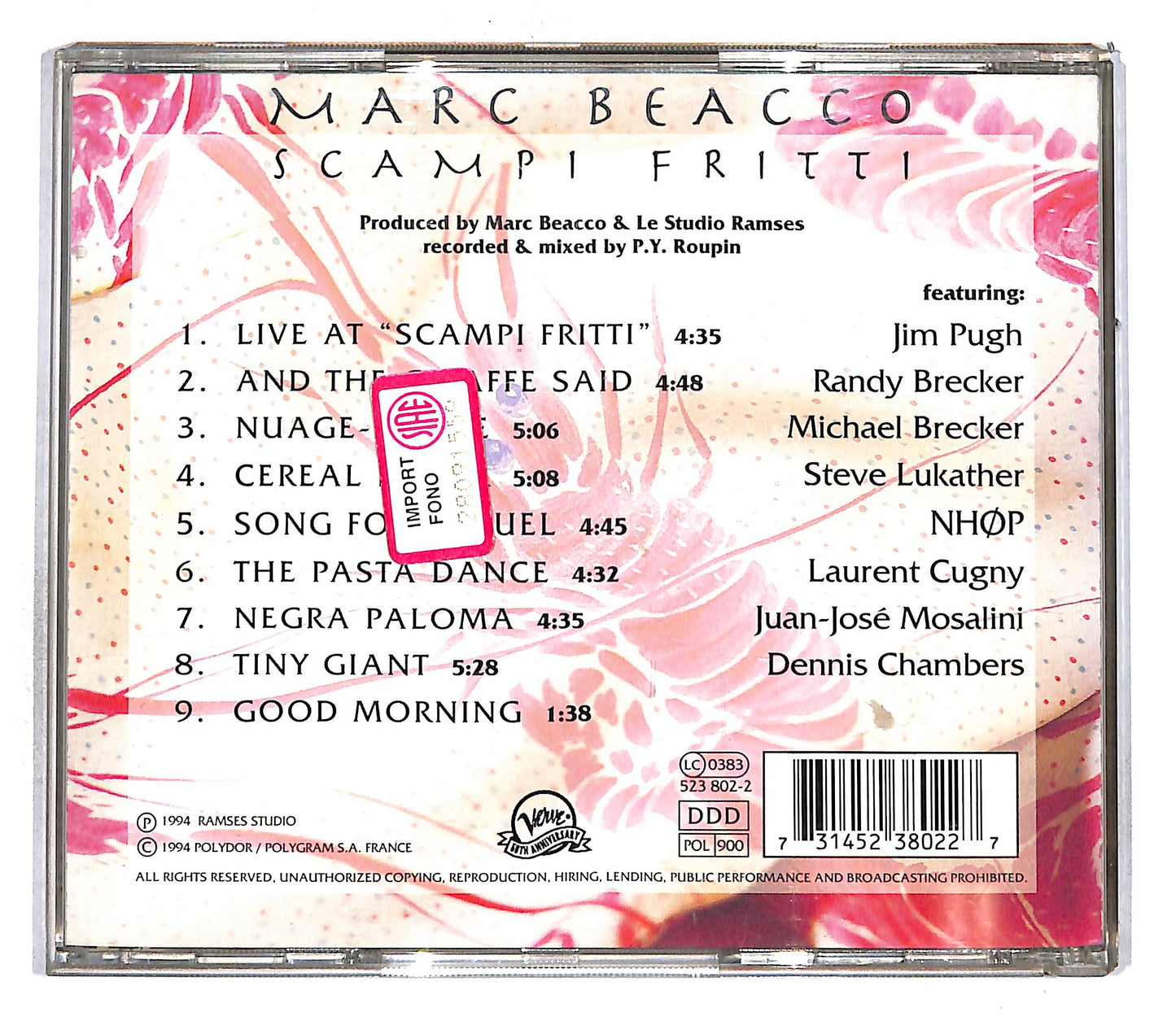 EBOND Marc Beacco - Scampi Fritti CD CD111102