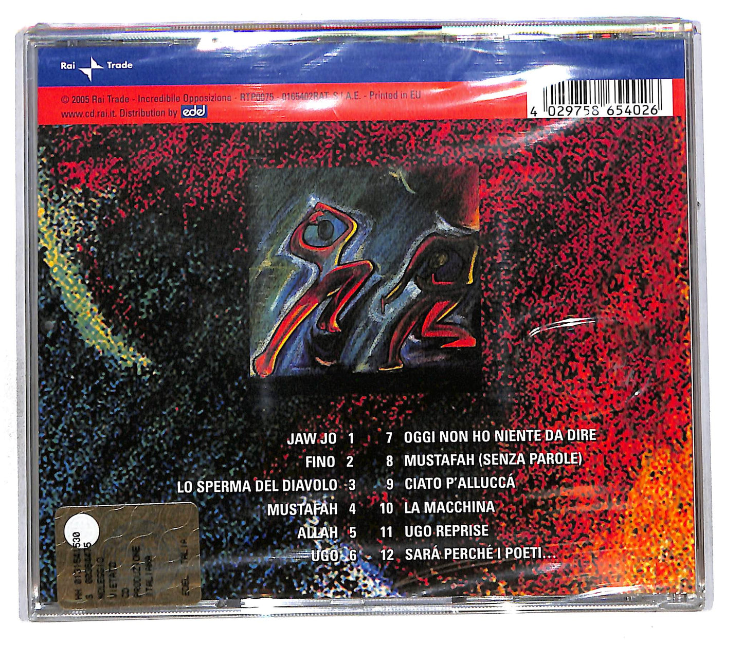 EBOND Bisca - Oggi Non Ho Niente Da Dire CD CD111107