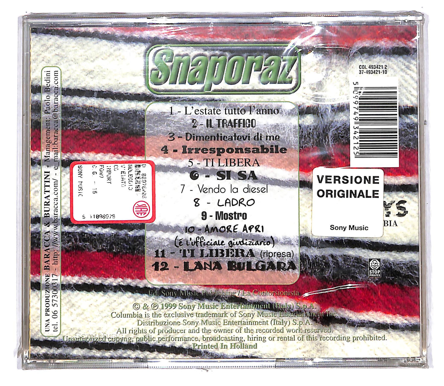 EBOND Snaporaz - Tantalana! CD CD111142