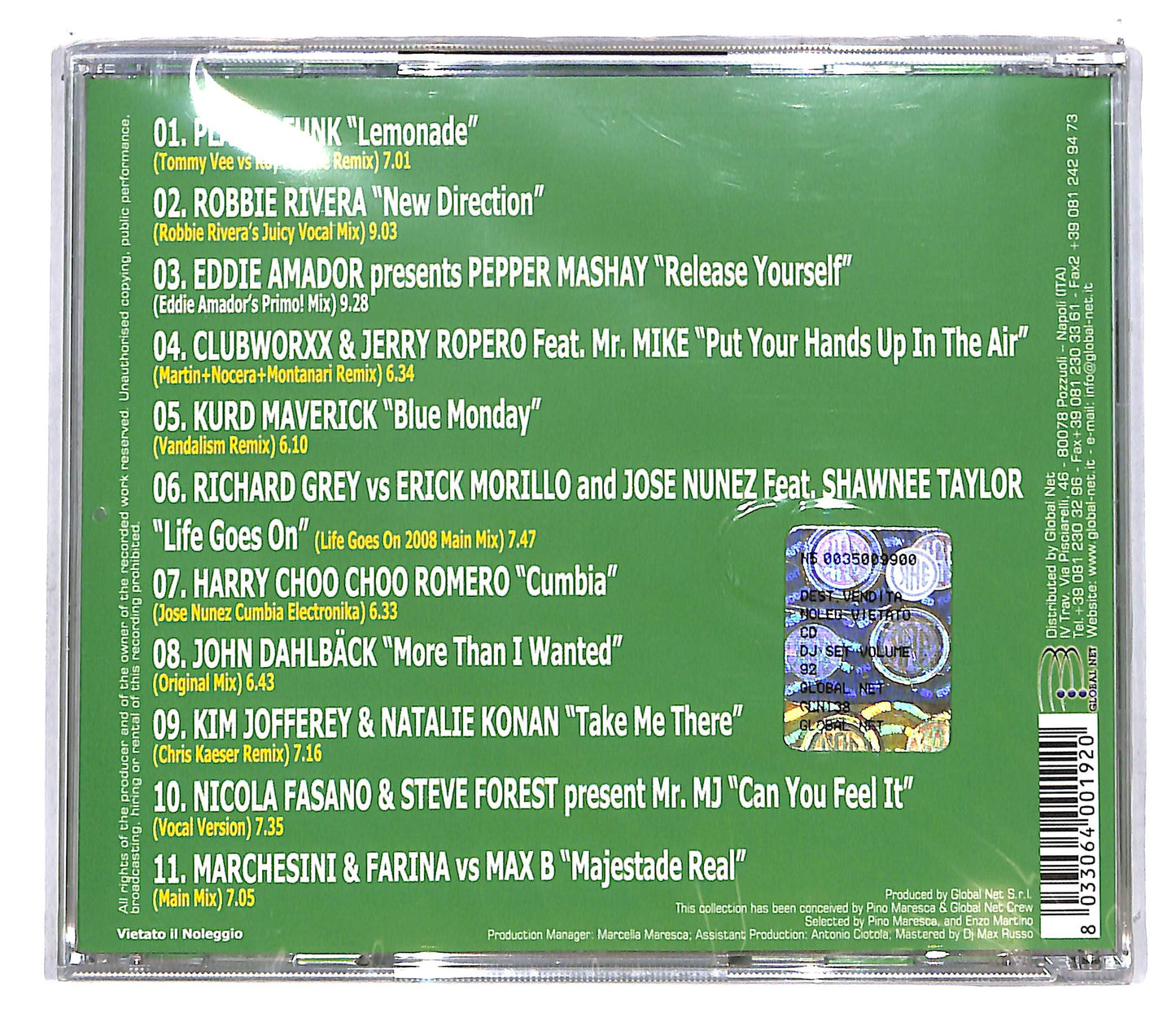 EBOND Various - Dj Set Volume 92 CD CD111219