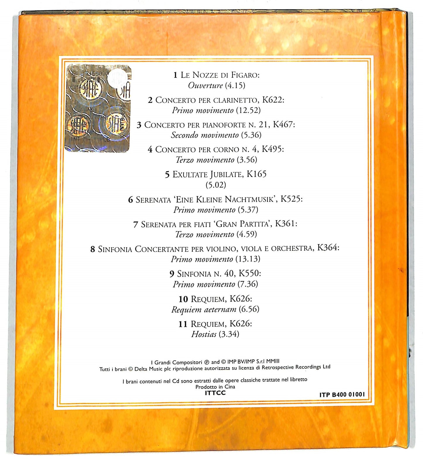 EBOND Mozart - I Suoi Capolavori CD CD111411