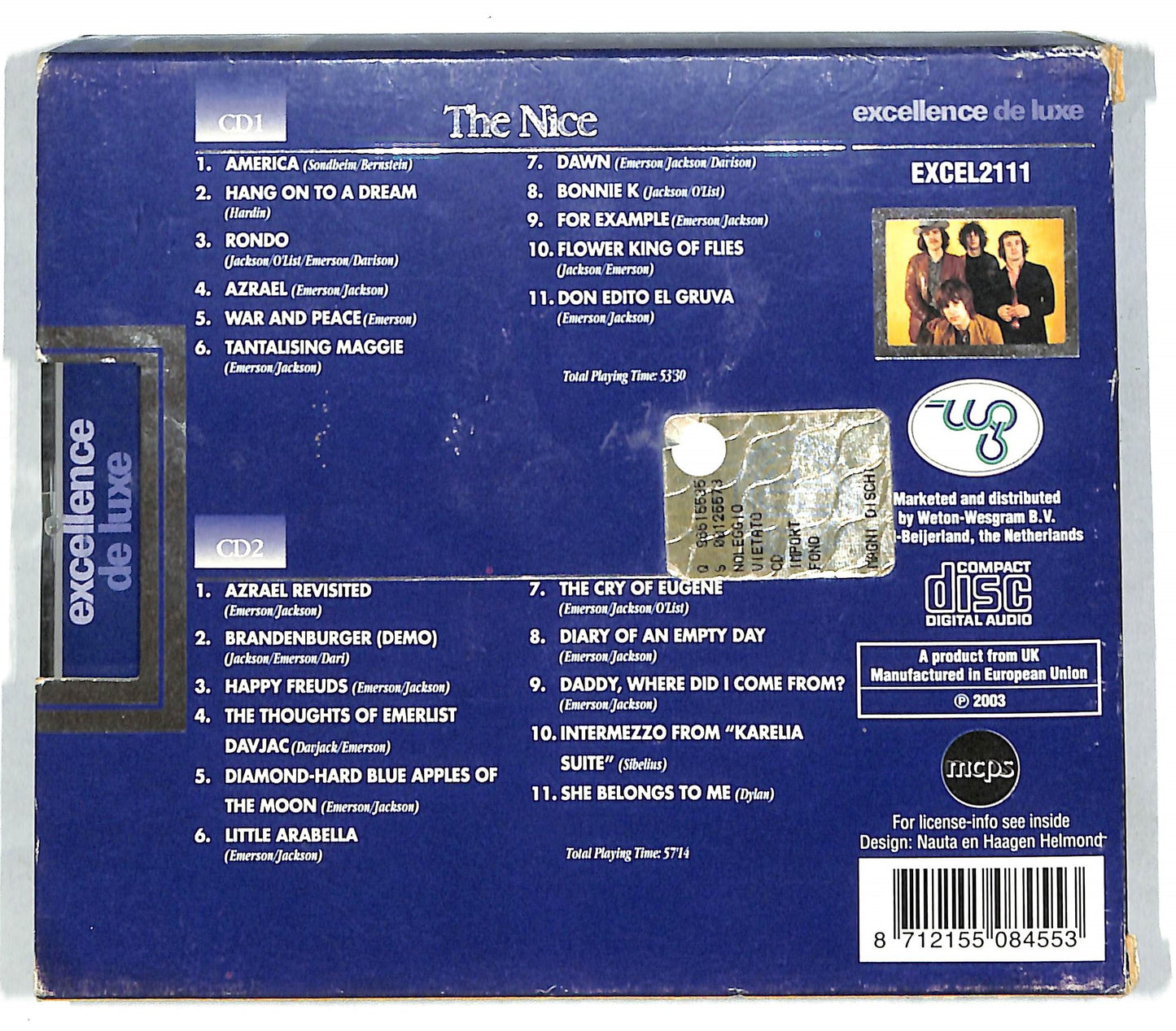 EBOND The Nice - 22 Classic Rock Standards CD CD111413