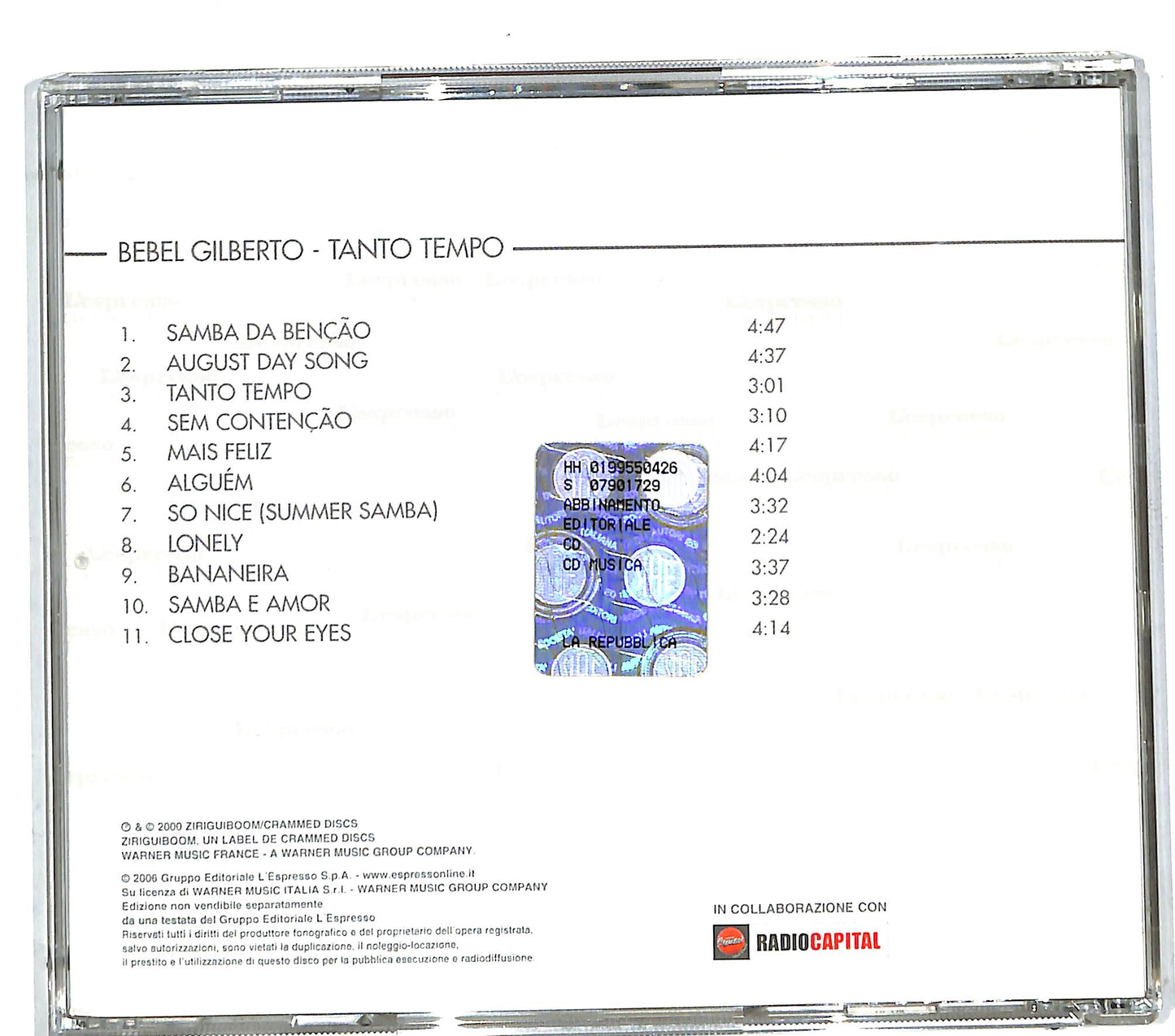 EBOND Bebel Gilberto - Tanto Tempo CD CD111425