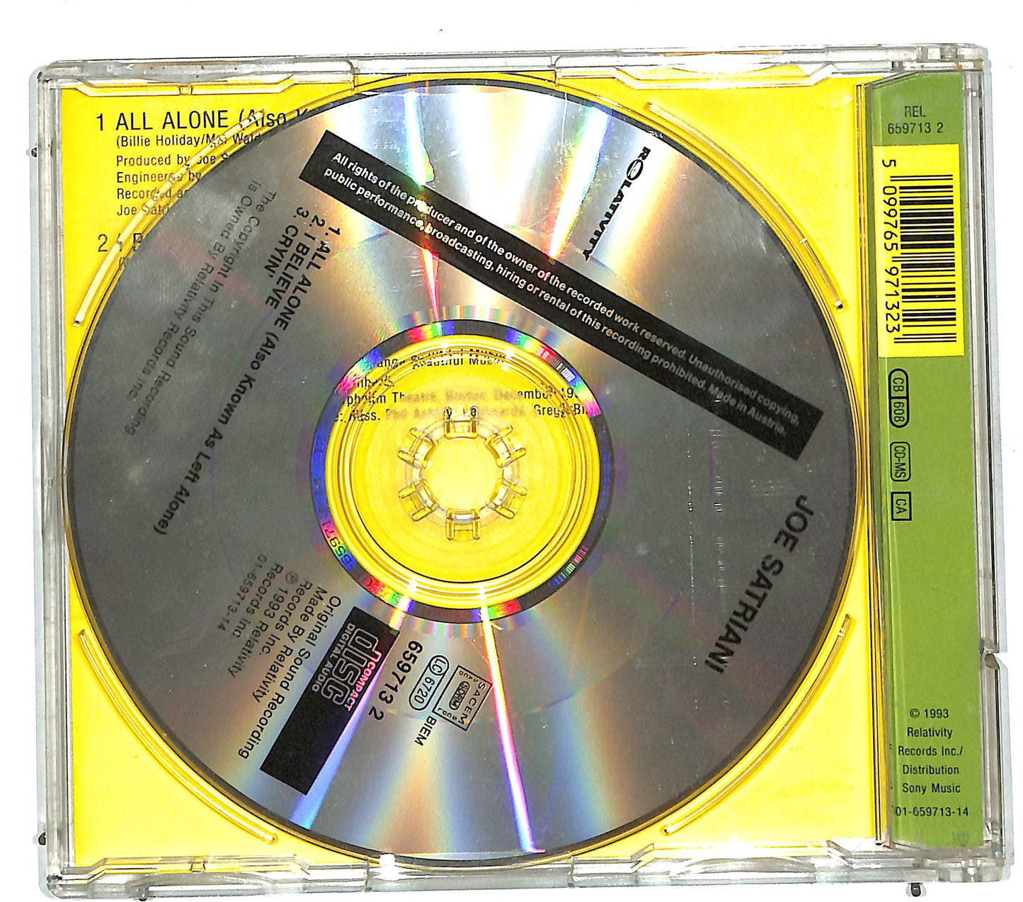 EBOND Joe Satriani - All Alone CD CD111439