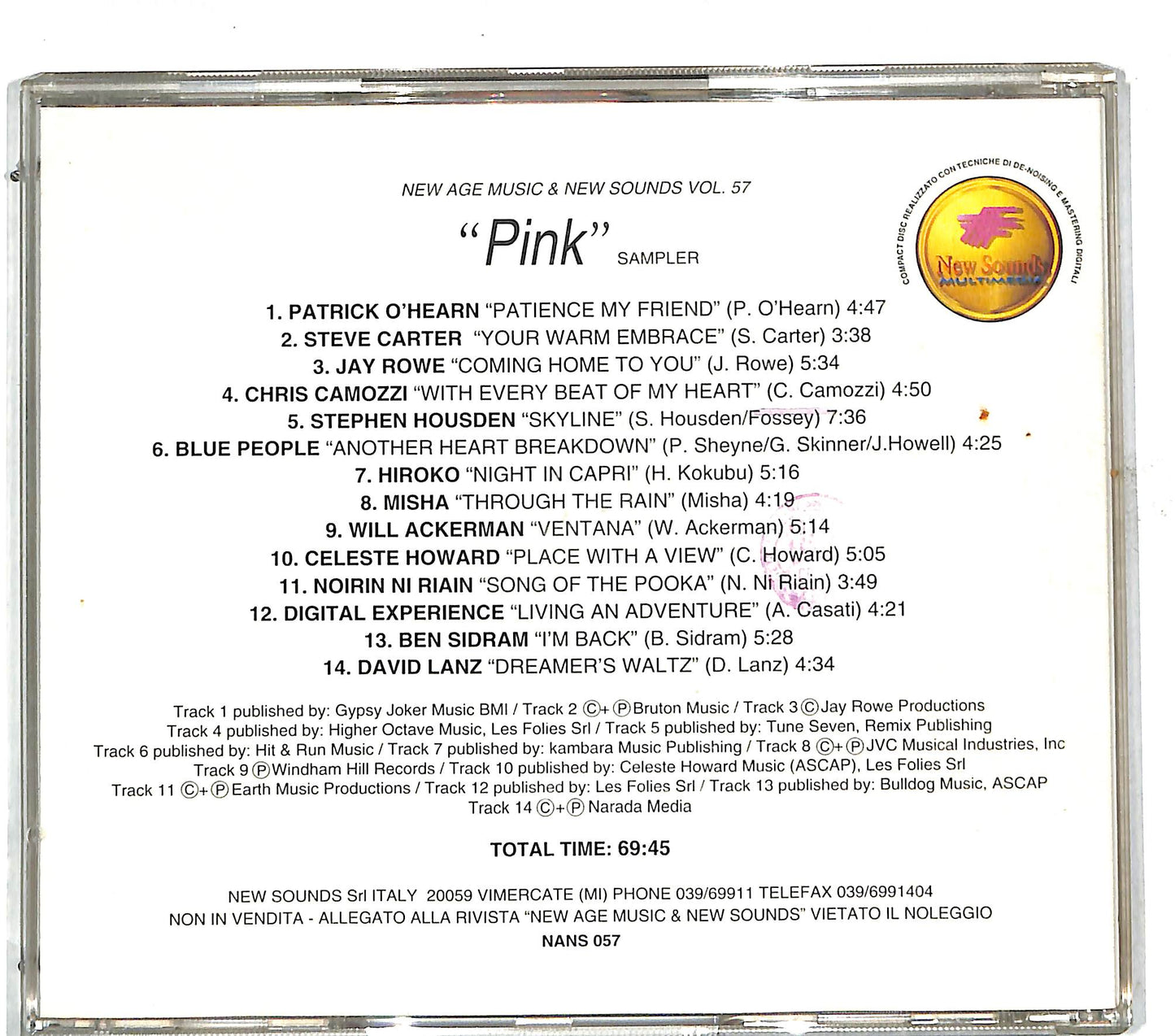 EBOND Various - Pink New Age CD CD111518