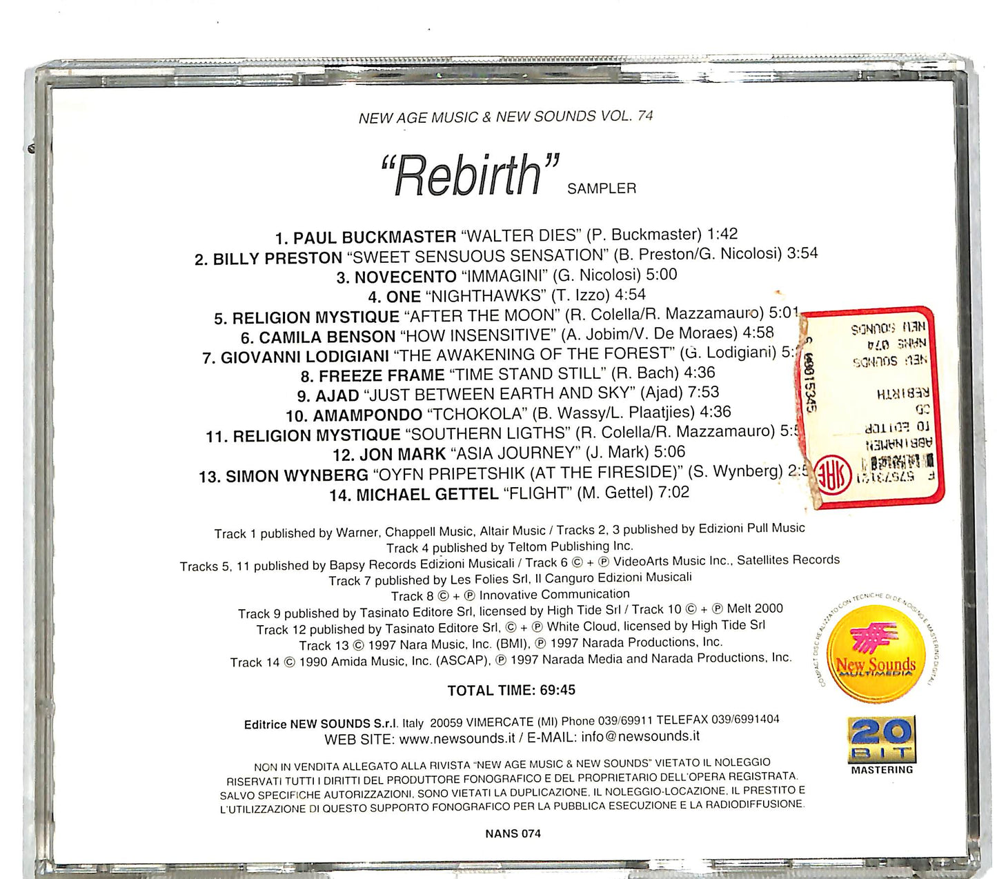 EBOND Various - Rebirth New Age CD CD111544