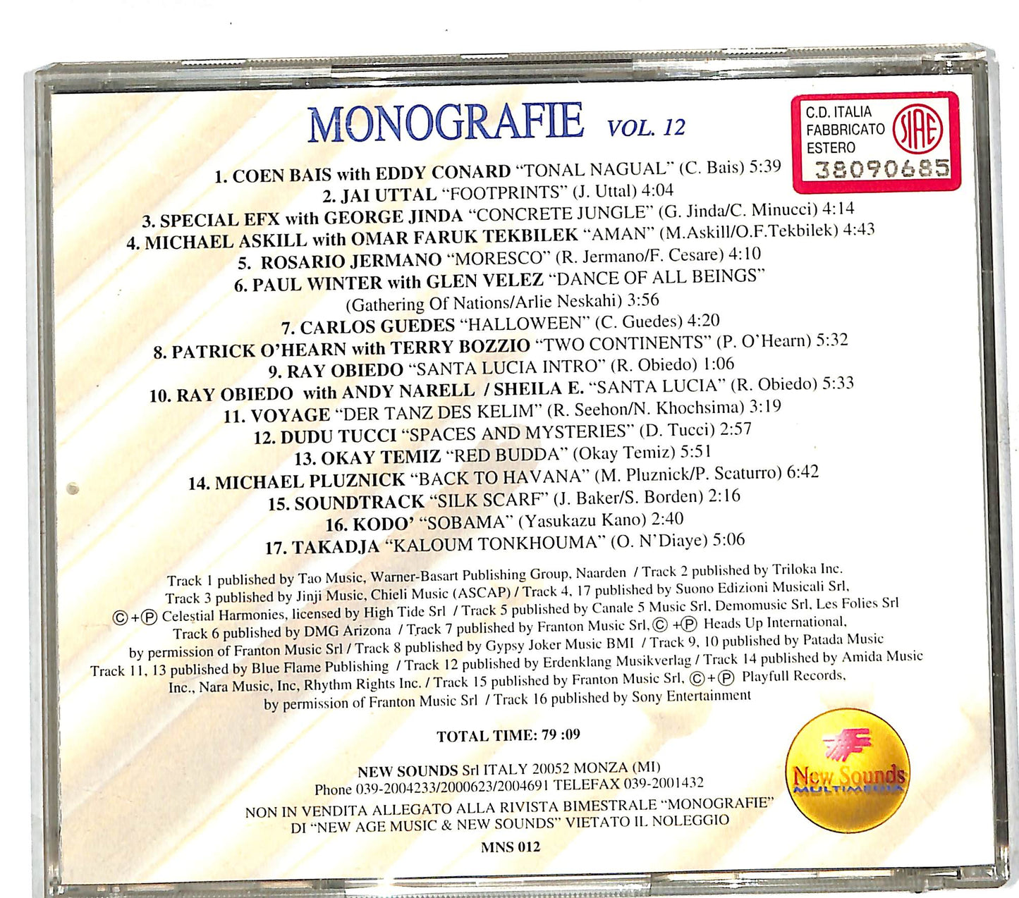 EBOND Various - Vol. 12 Ritmo, Vita & Percussioni Monografie CD CD111562