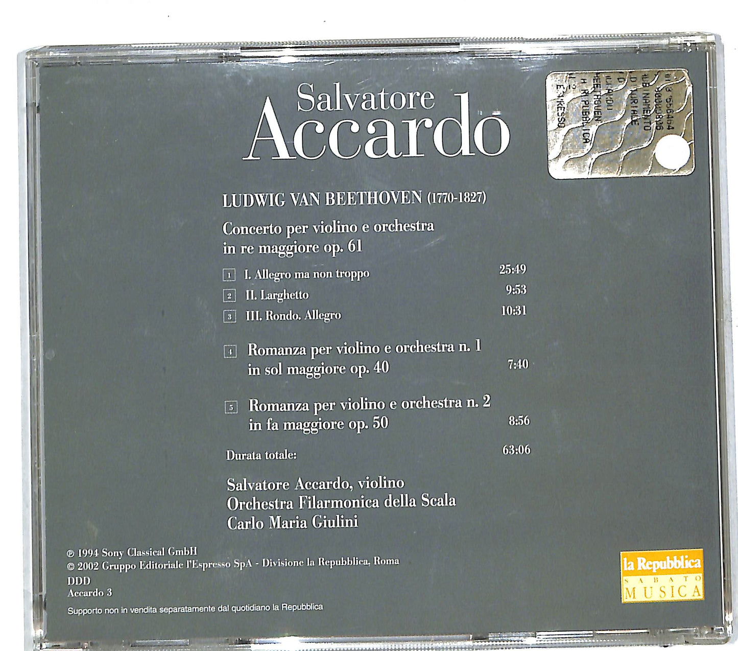 EBOND Salvatore Accardo - Beethoven CD CD111566