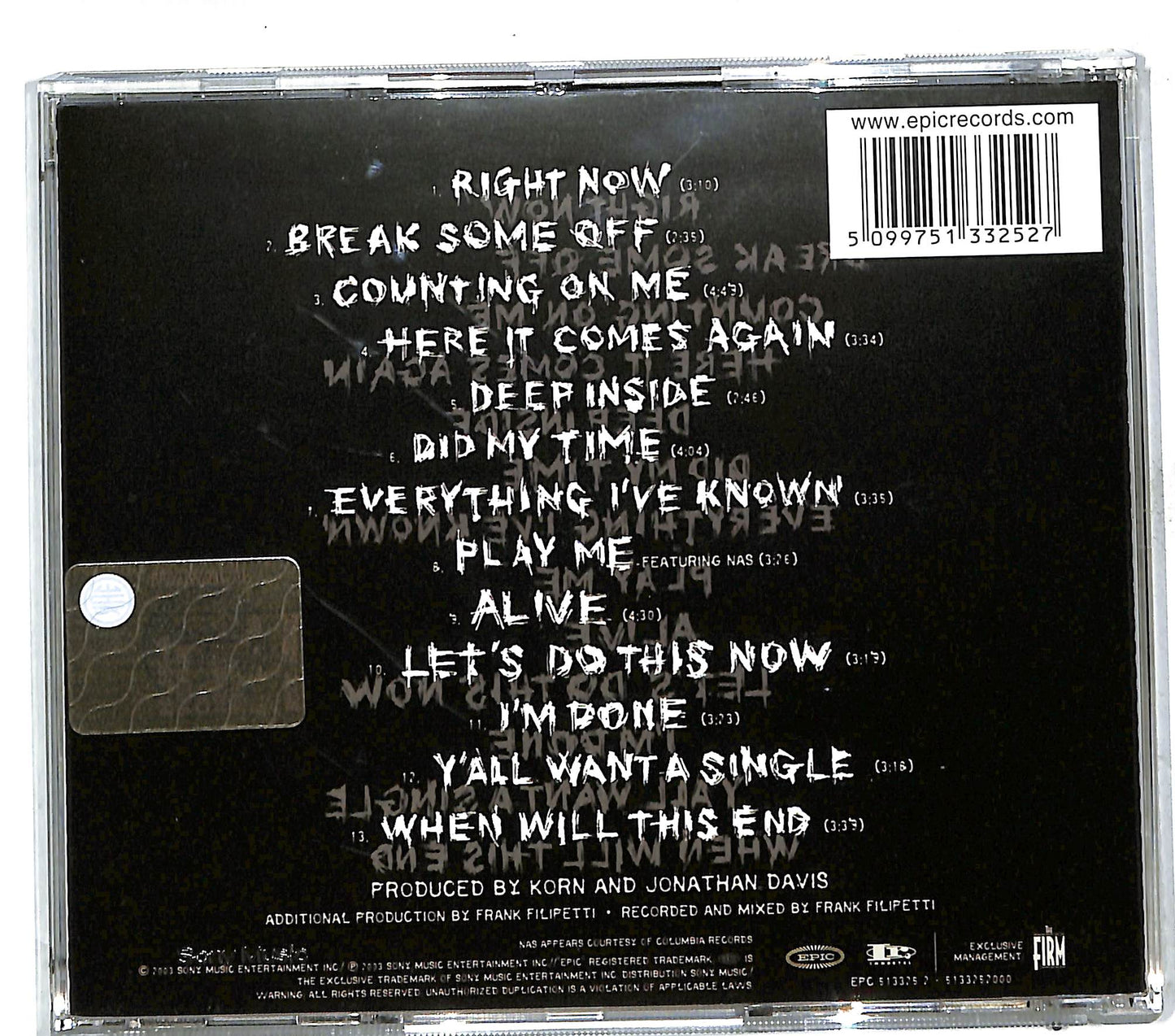 EBOND Korn - Take A Look In The Mirror CD CD111666