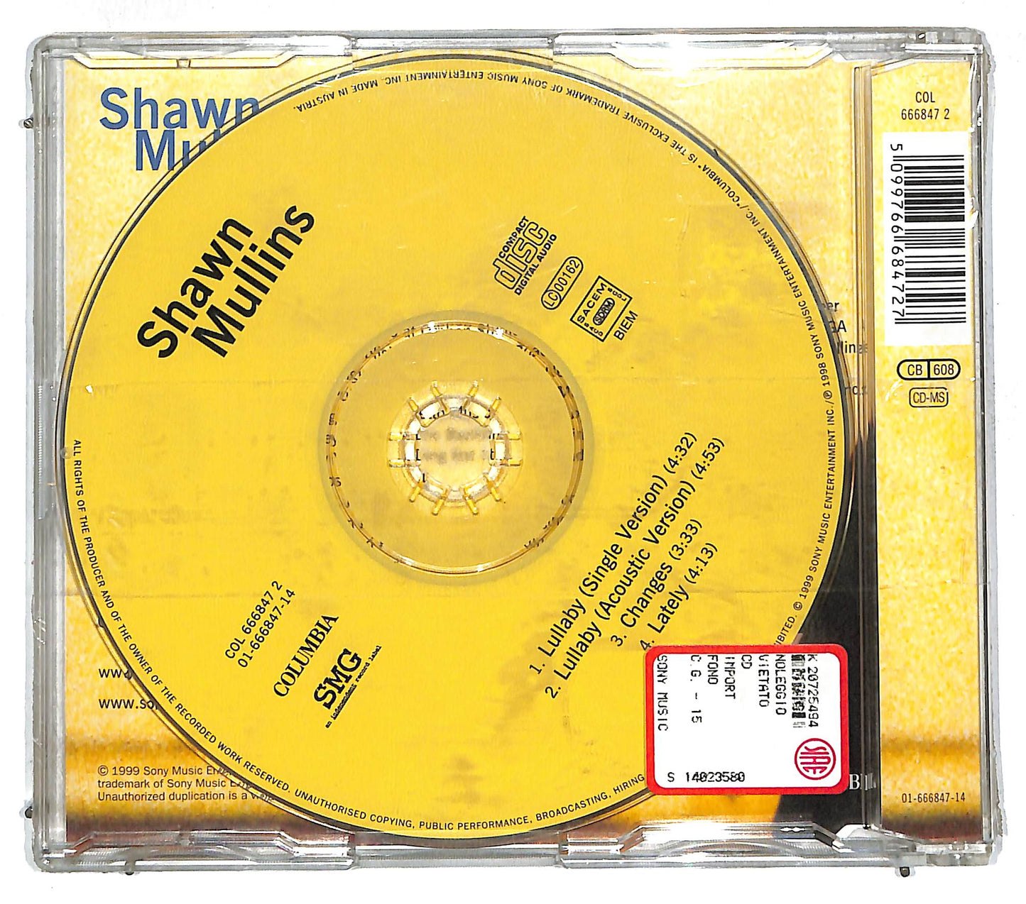 EBOND Shawn Mullins - Lullaby CD CD111759