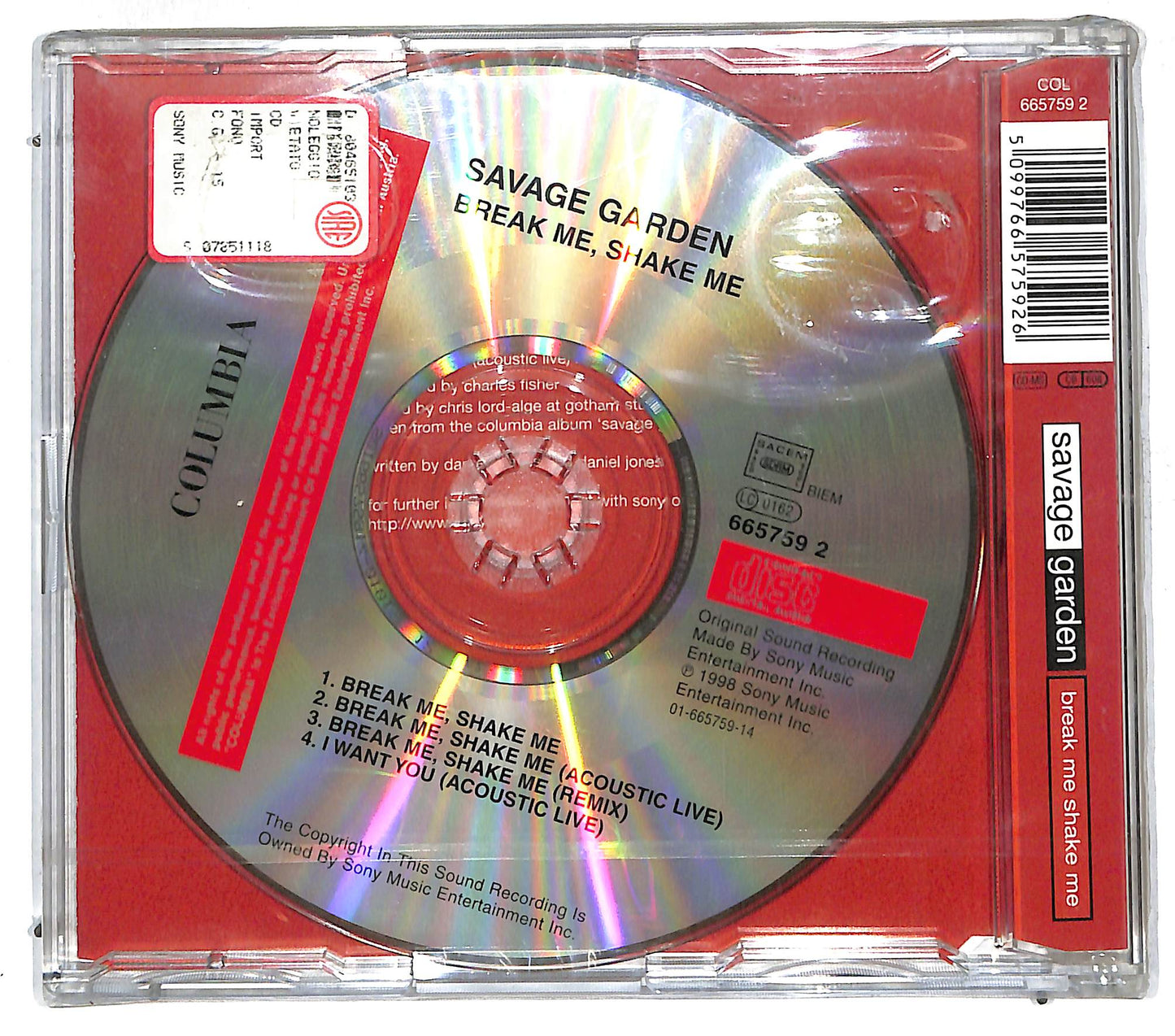 EBOND Savage Garden - Break Me Shake Me CD CD111764