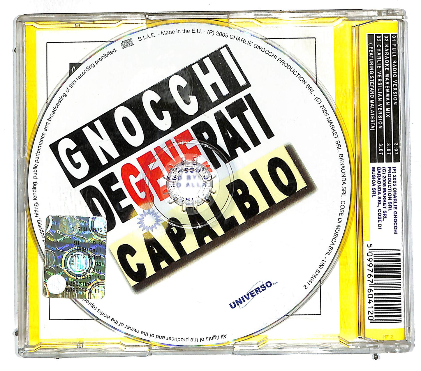 EBOND Gnocchi Degenerati - Capalbio CD CD111834