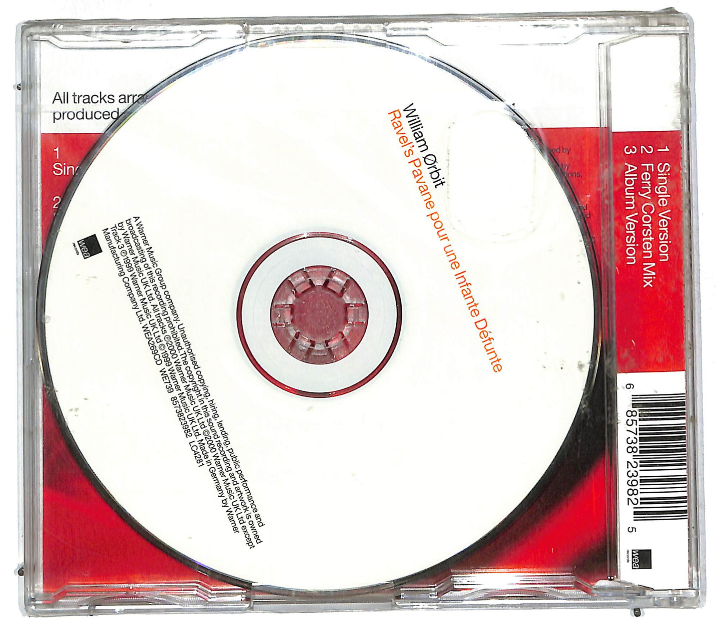 EBOND William Orbit - Ravel's Pavane Pour Une Infante Defunte CD CD111849