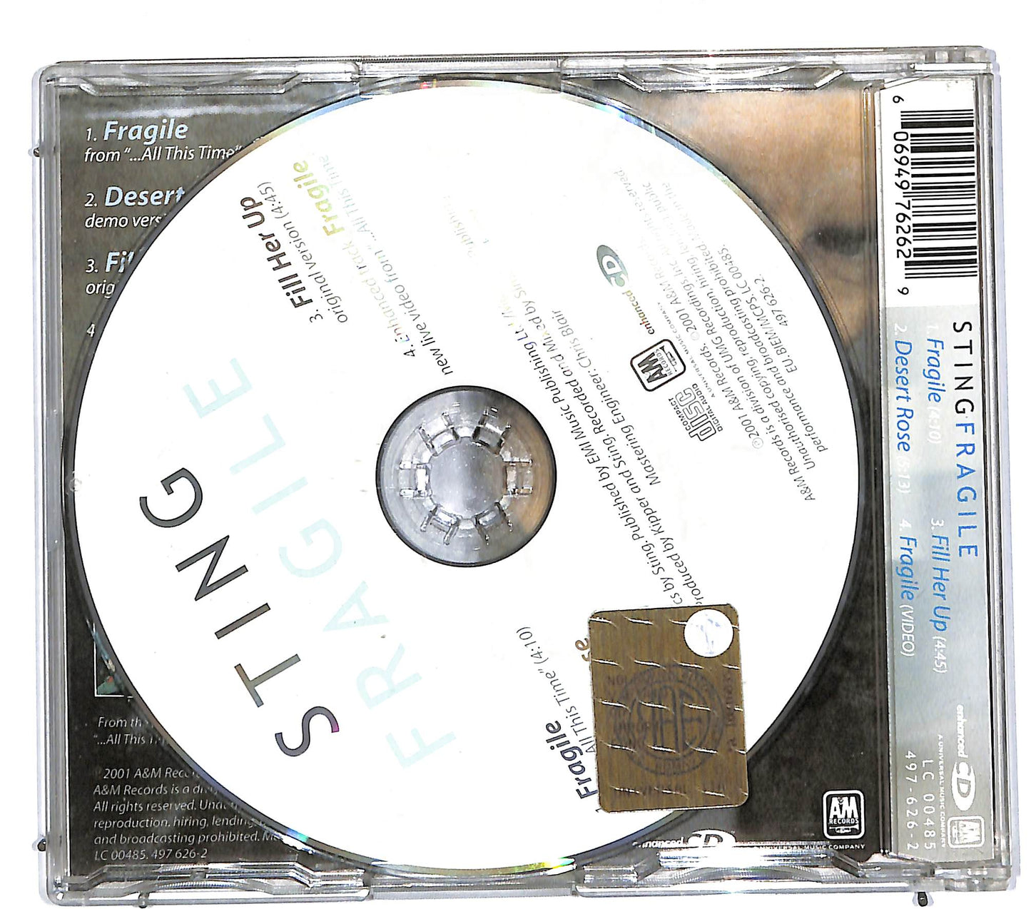EBOND Sting - Fragile CD CD111919