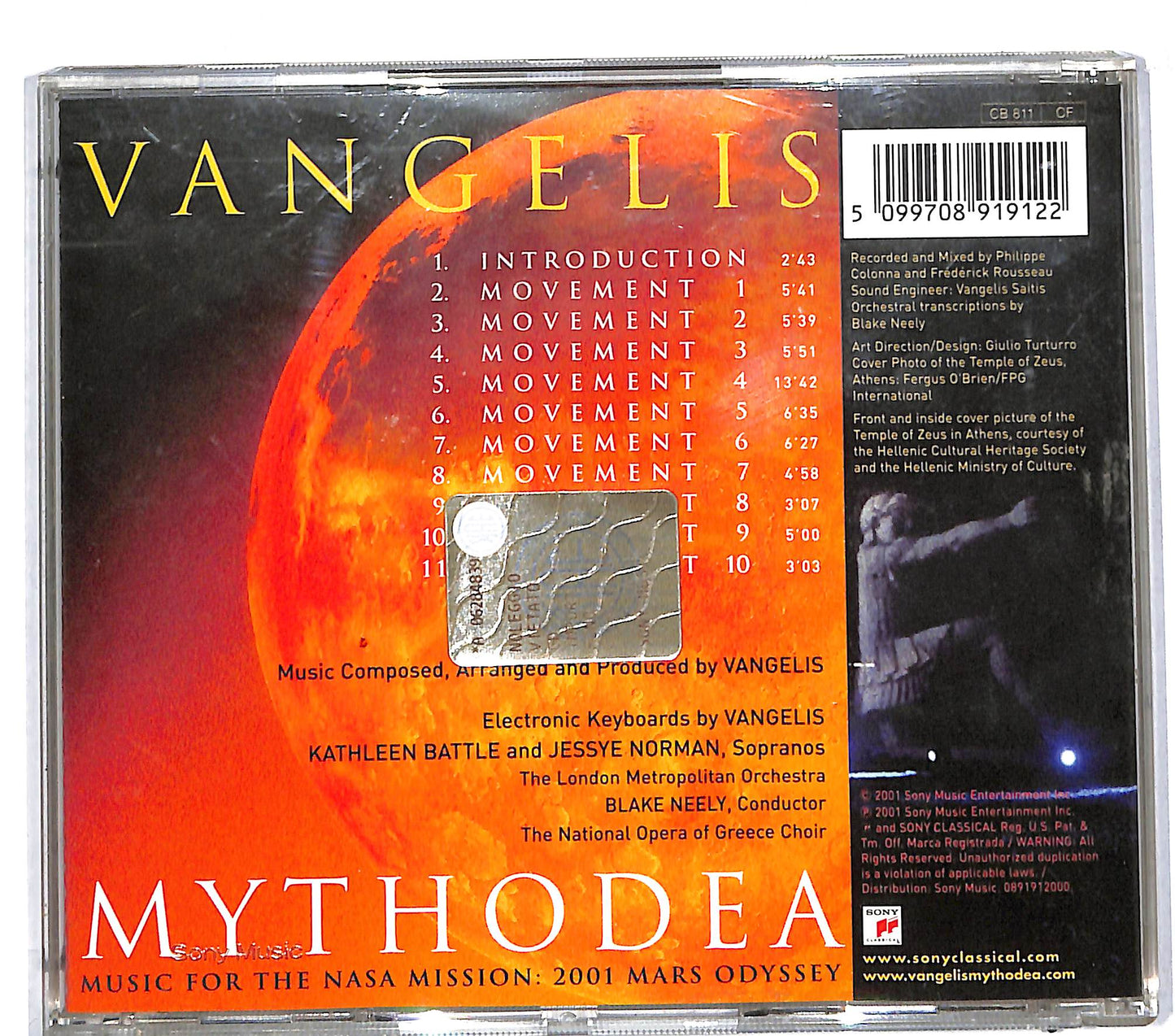 EBOND Vangelis - Mythodea CD CD111950