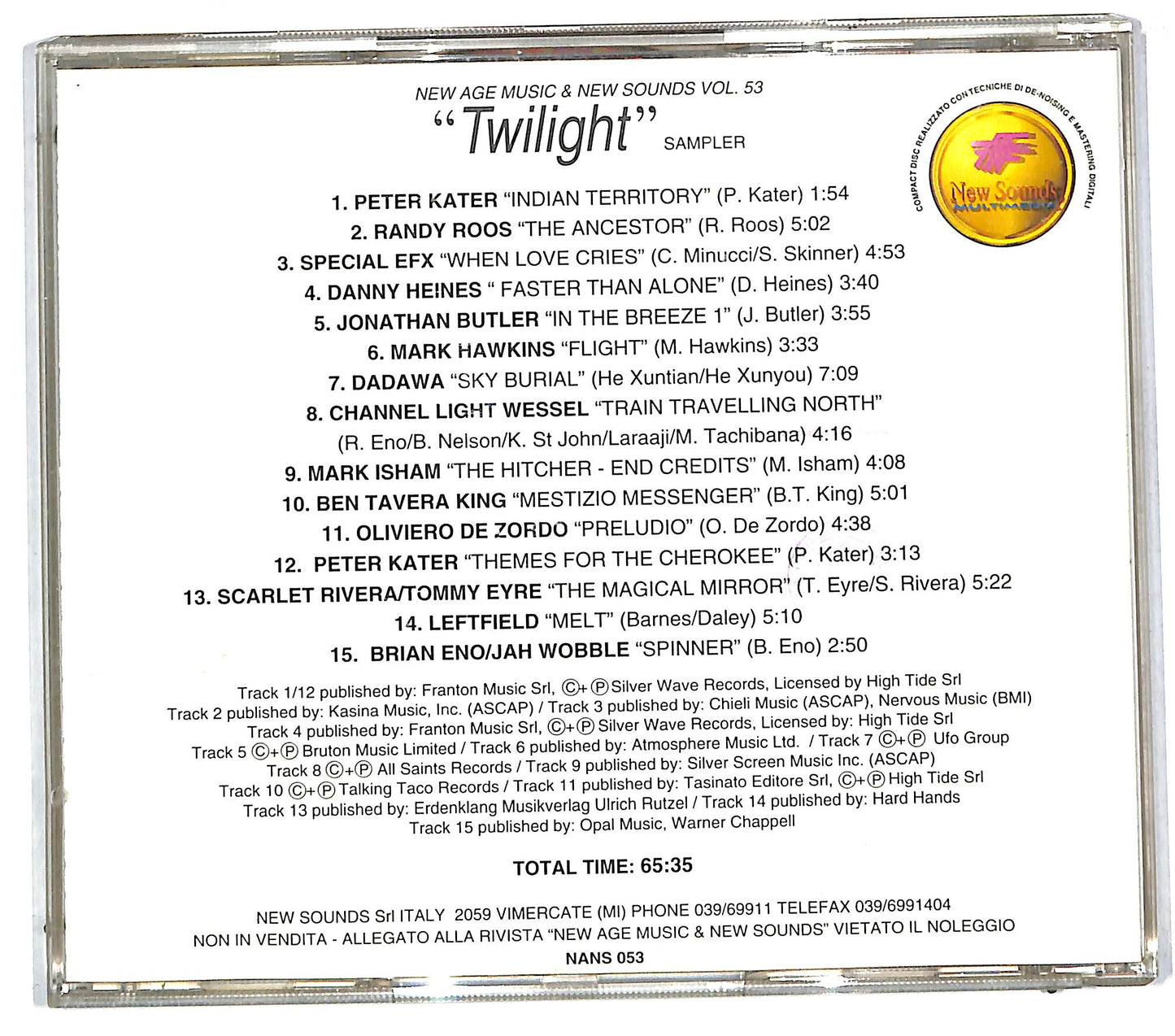 EBOND Various - Twilight - New Age CD CD112029