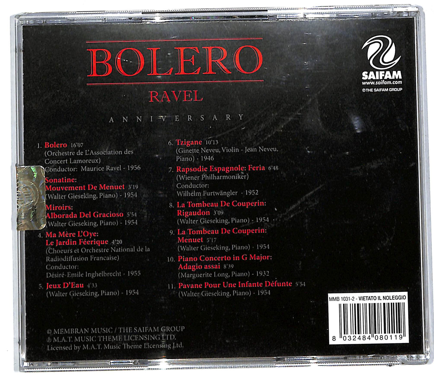 EBOND Ravel - Bolero Anniversary CD CD112047