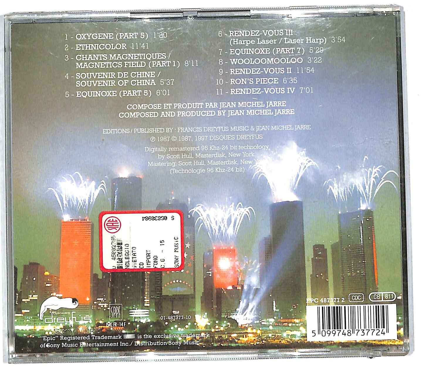 EBOND Jean Michel Jarre - Cities In Concert Houston-Lyon CD CD112056