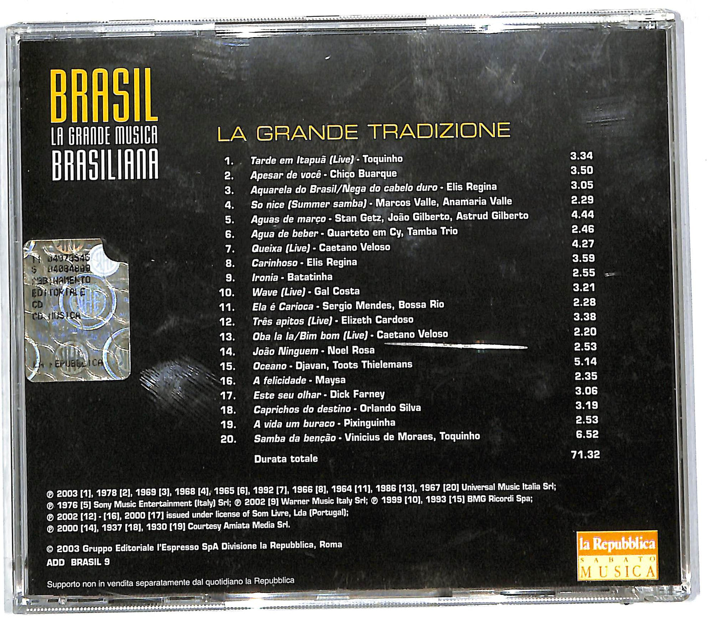 EBOND Various - Brasil - 9 La Grande Tradizione CD CD112065