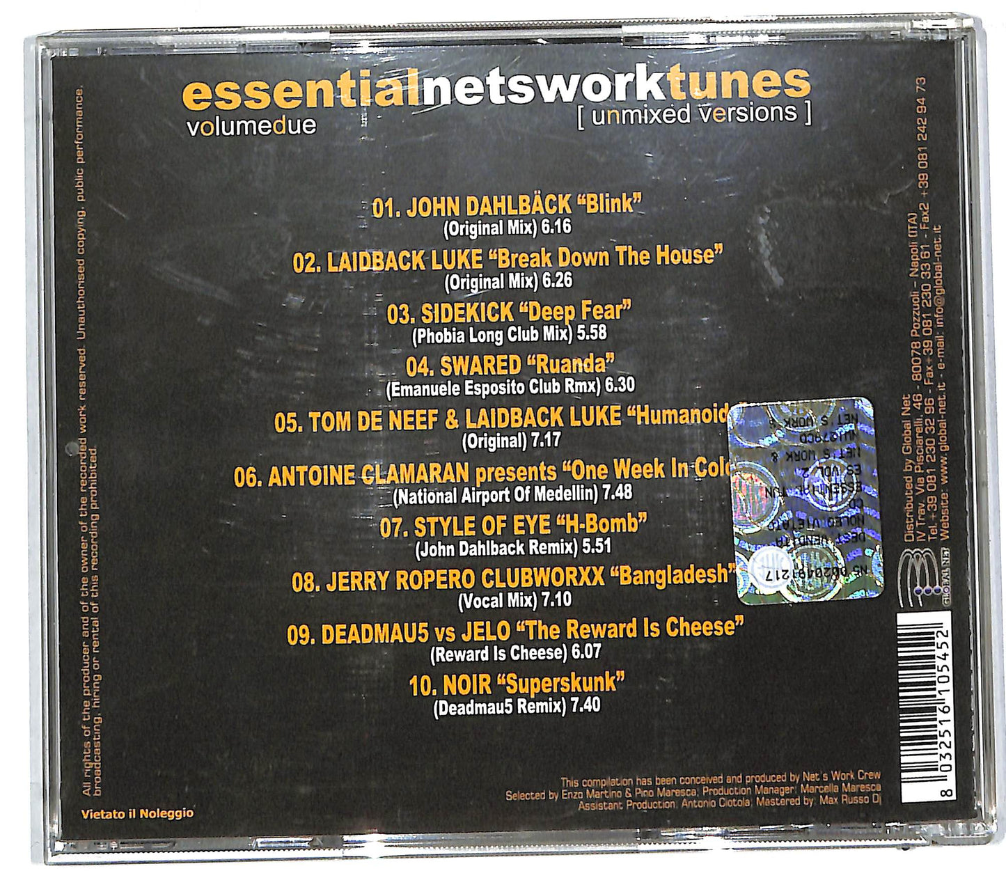 EBOND Essential Netswork Tunes Vol. 2 (Unmixed Version) CD CD112107