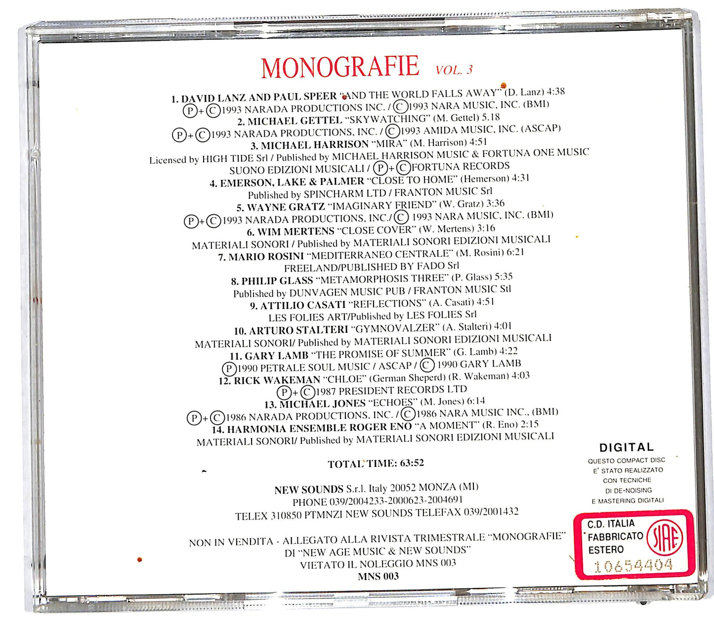 EBOND Various - Monografie Vol. 3: Pianoforte CD CD112125