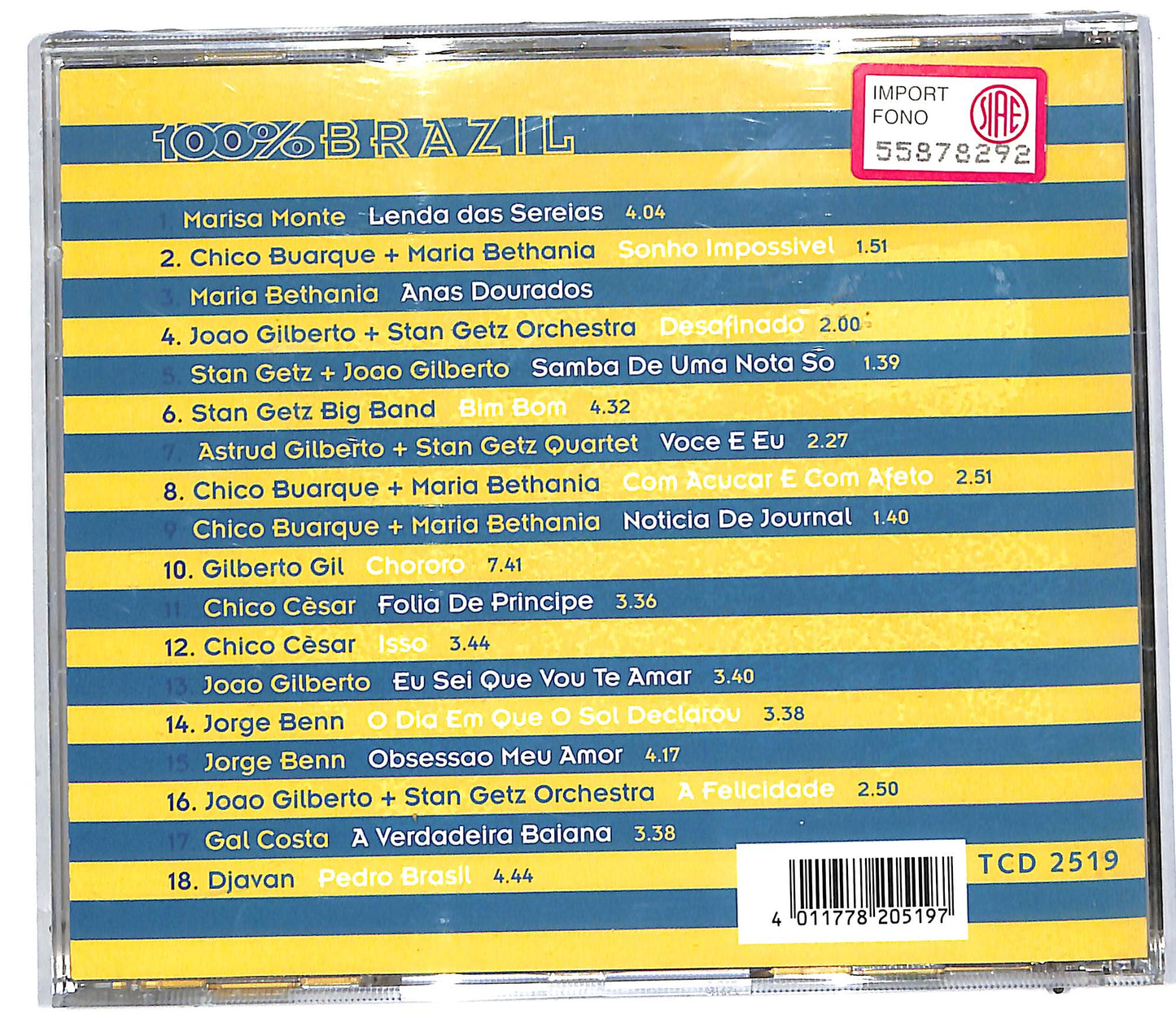 EBOND Various - 100% Brasil CD CD112155