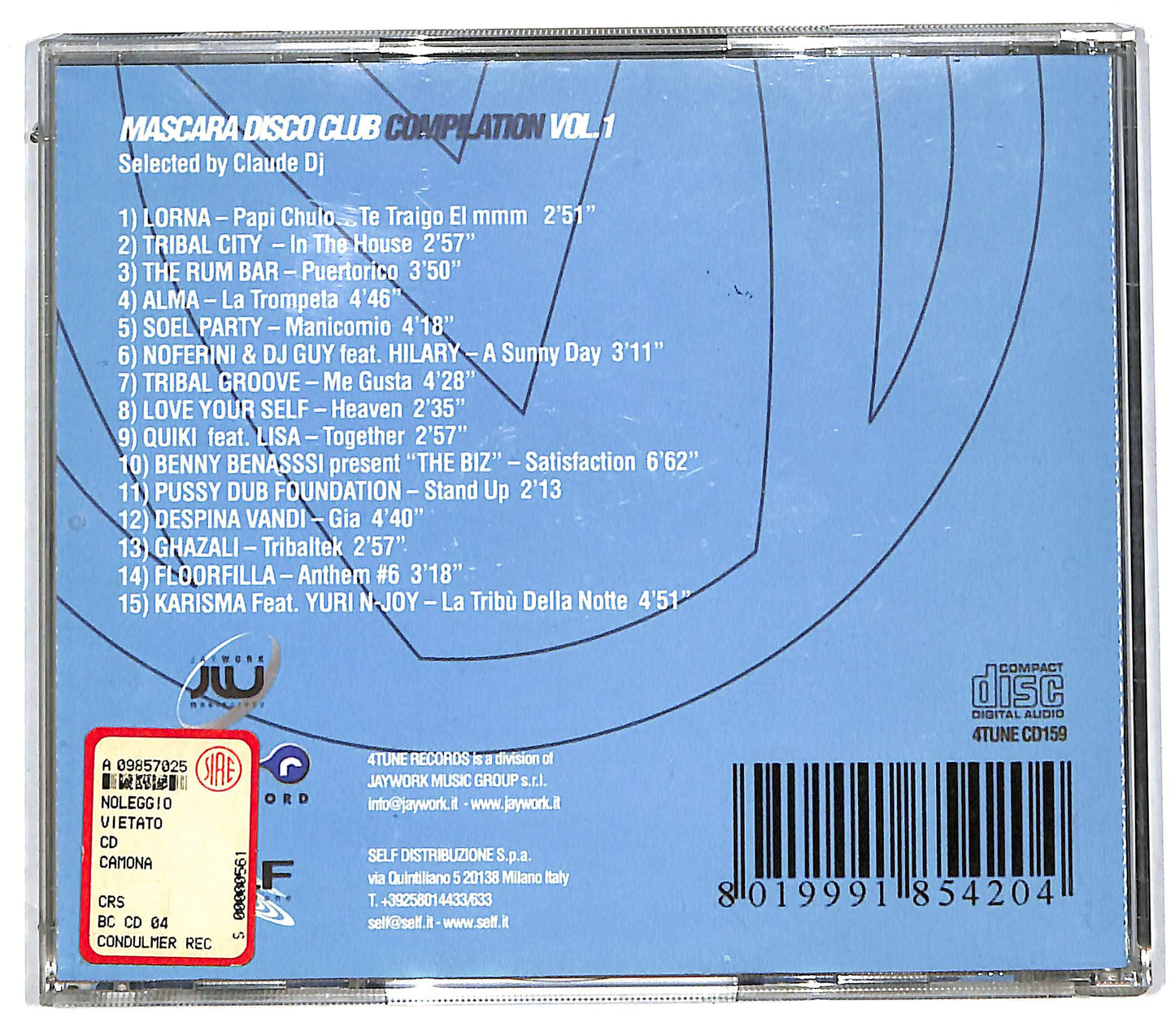 EBOND MASCARA 01 COMPILATION CD CD112242