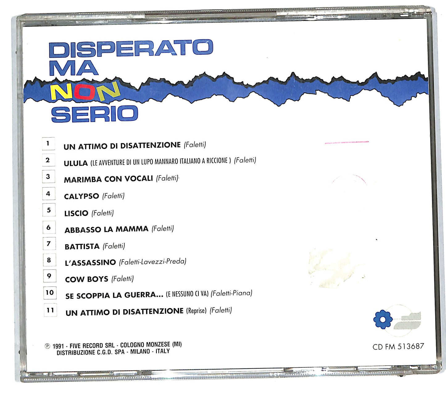 EBOND Giorgio Faletti - Disperato Ma Non Serio CD CD112253