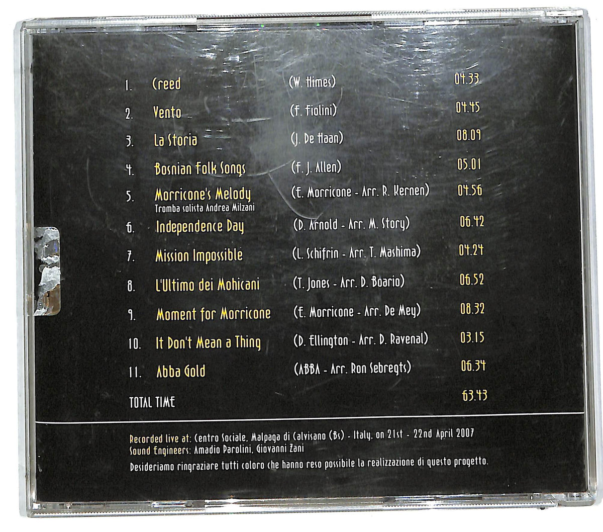 EBOND In chiostro - banda civica di Calvisano CD CD112265