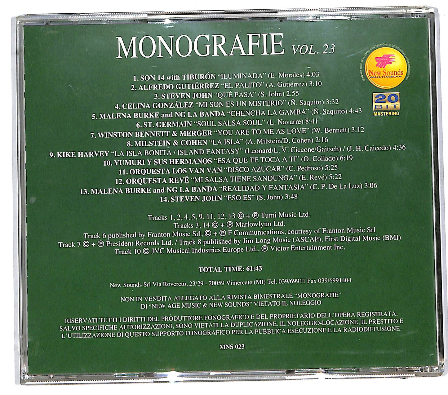 EBOND Various Monografie Vol. 23 - Salsa E Ritmi Caraibici CD CD112333