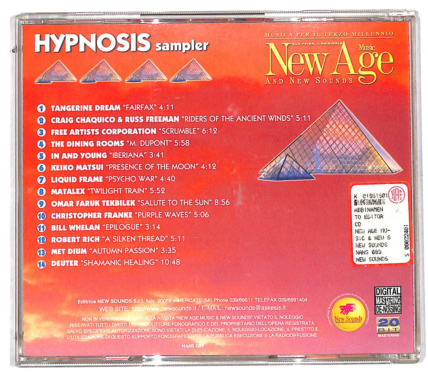 EBOND Various - Hypnosis - New Age CD CD112404
