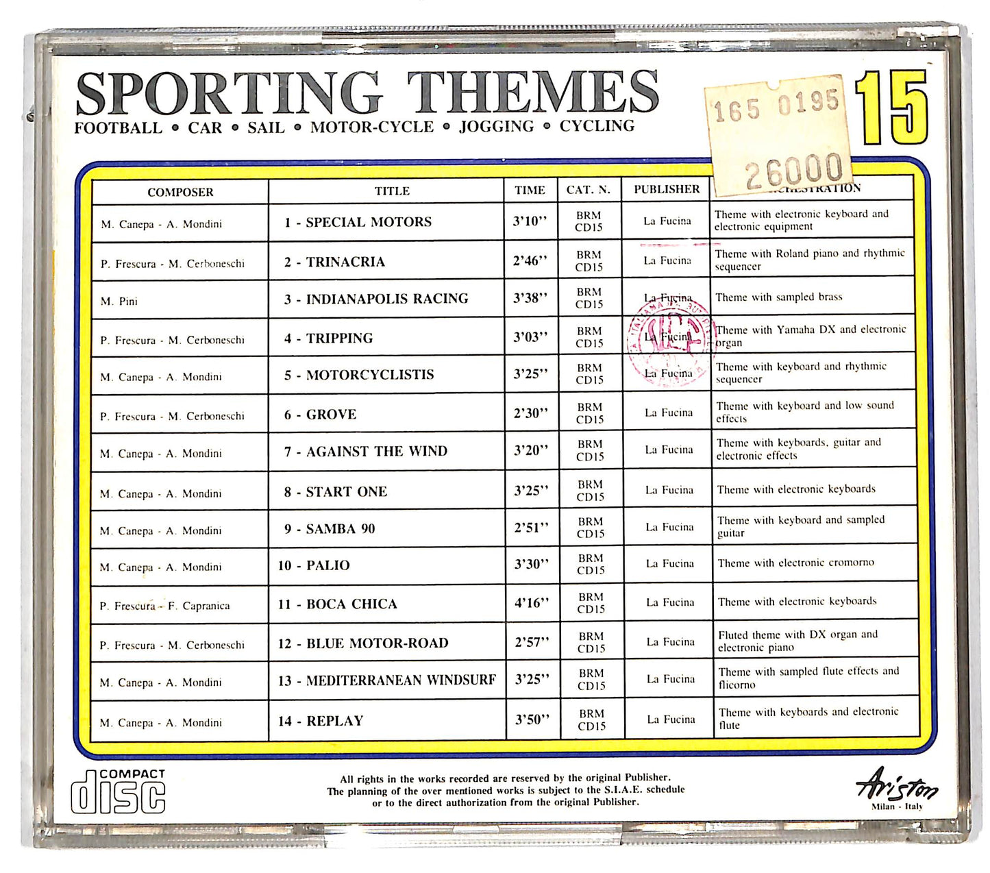 EBOND Various - Temi Per Lo Sport CD CD112431