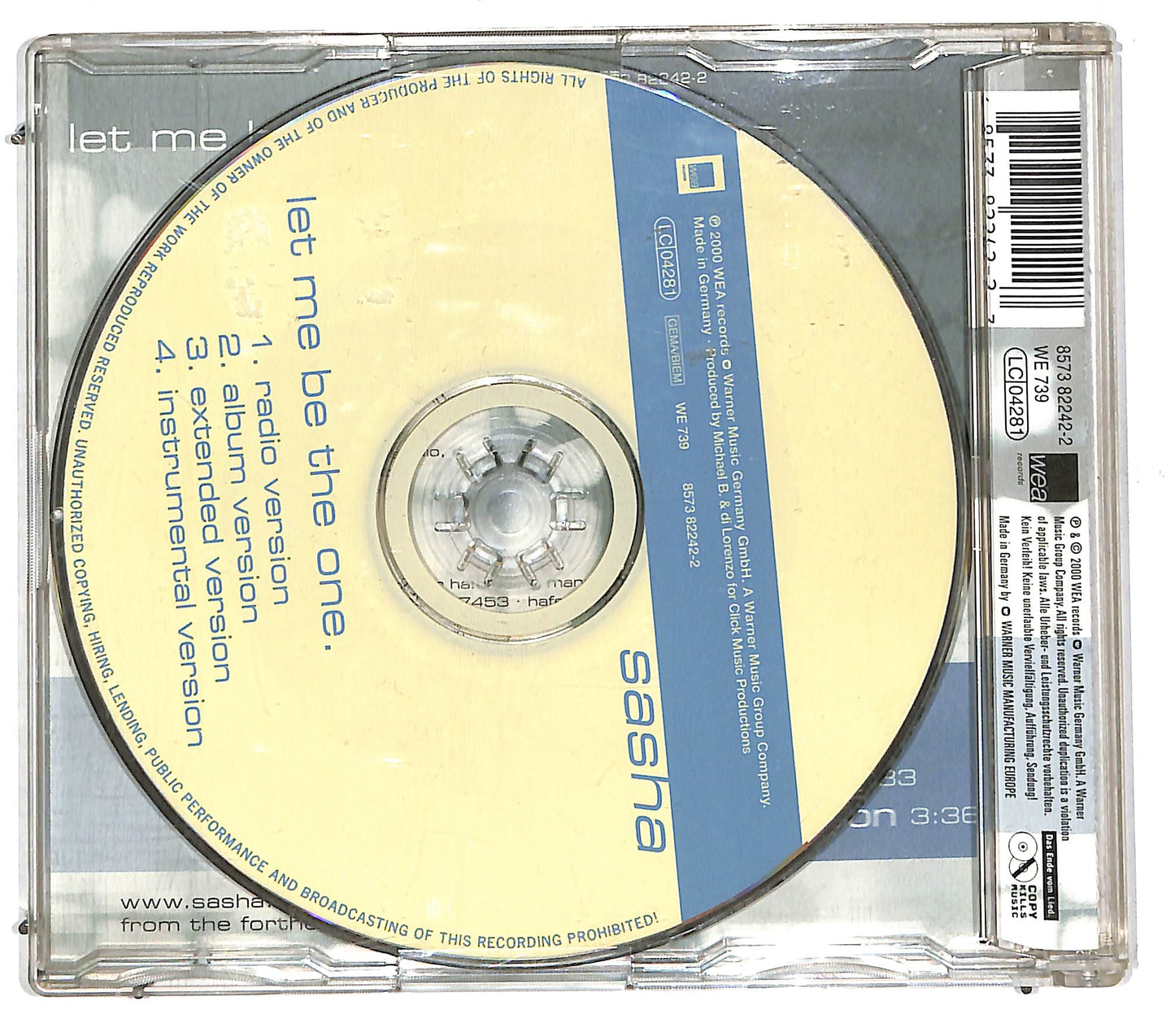 EBOND Sasha - Let Me Be The One CD CD112433