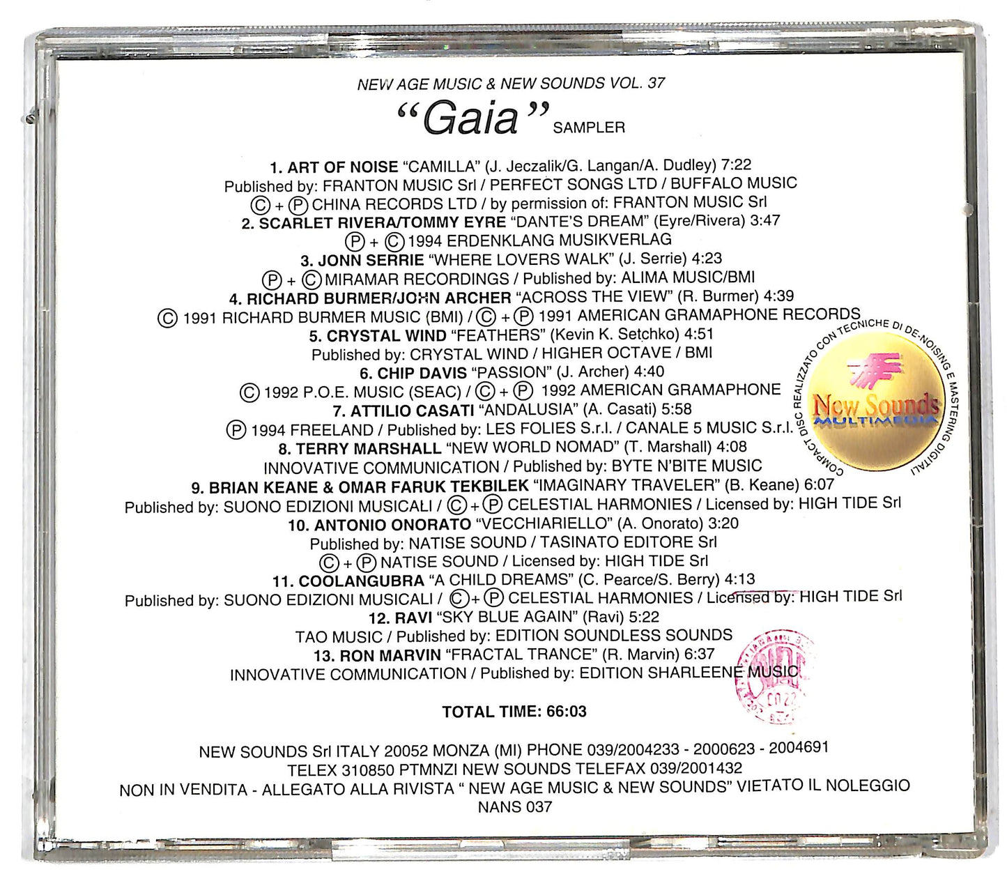 EBOND Various - Gaia New Age CD CD112447
