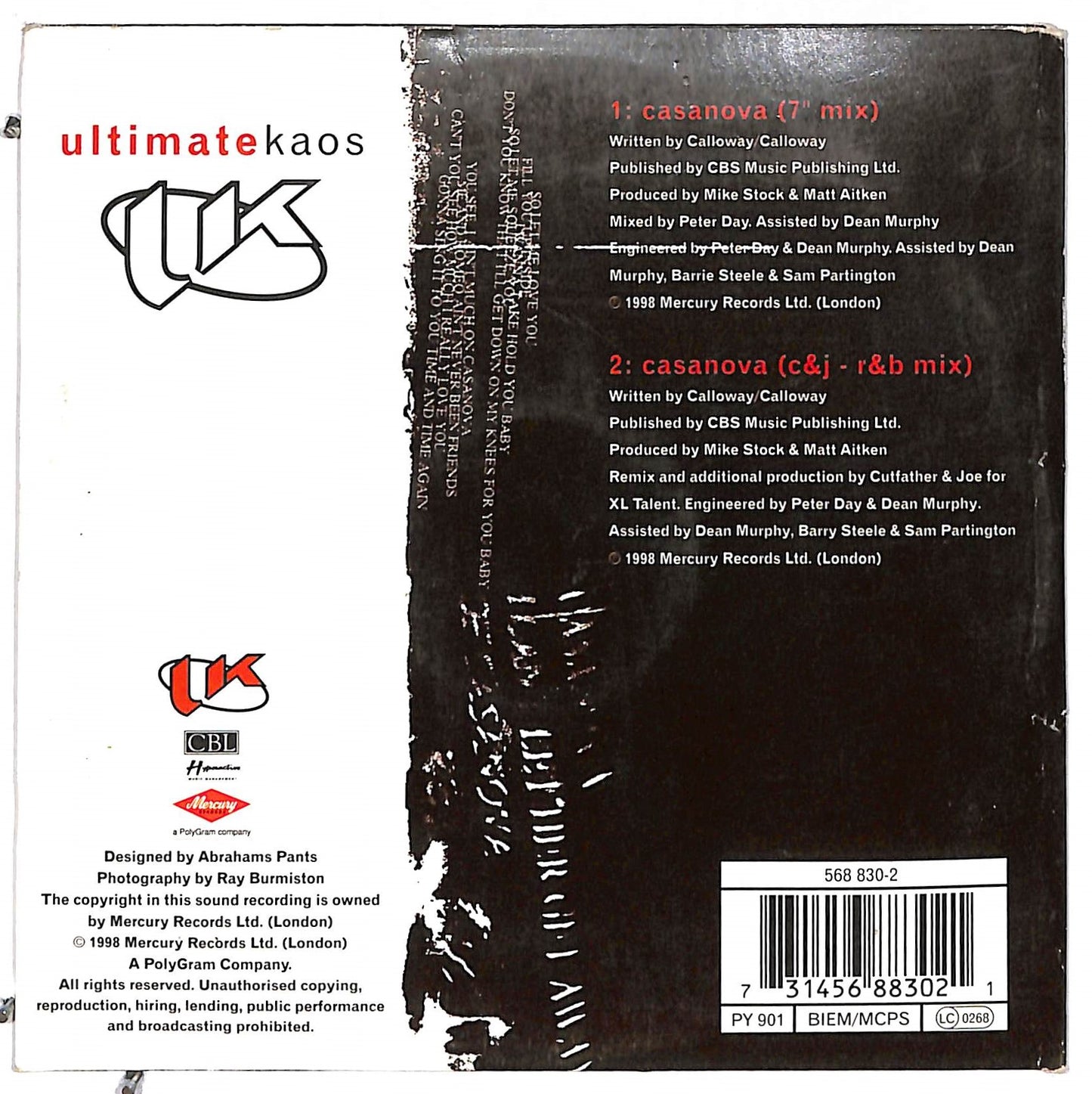 EBOND Ultimate Kaos - Casanova CD CD112511