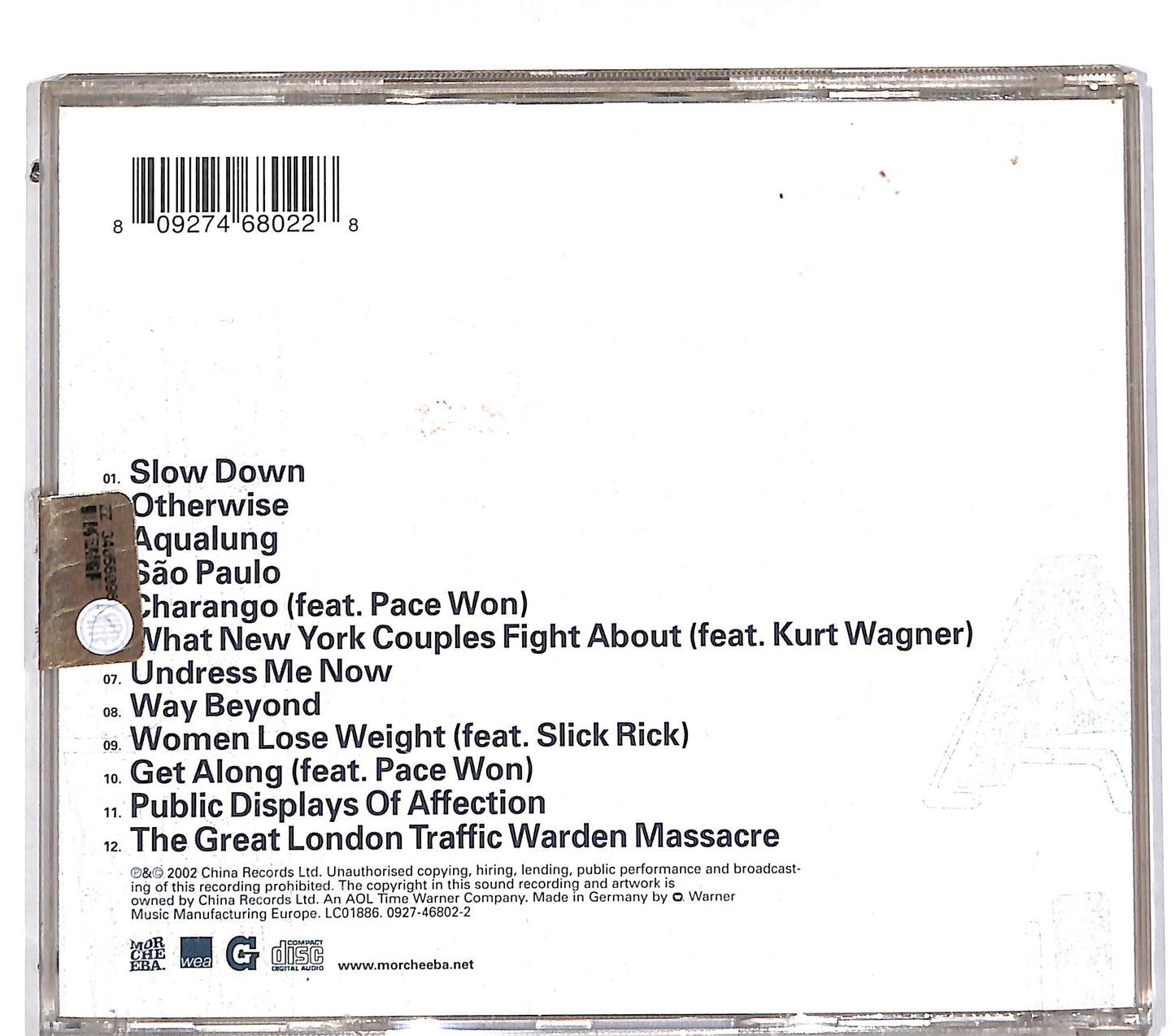 EBOND Morcheeba - Charango CD CD112529