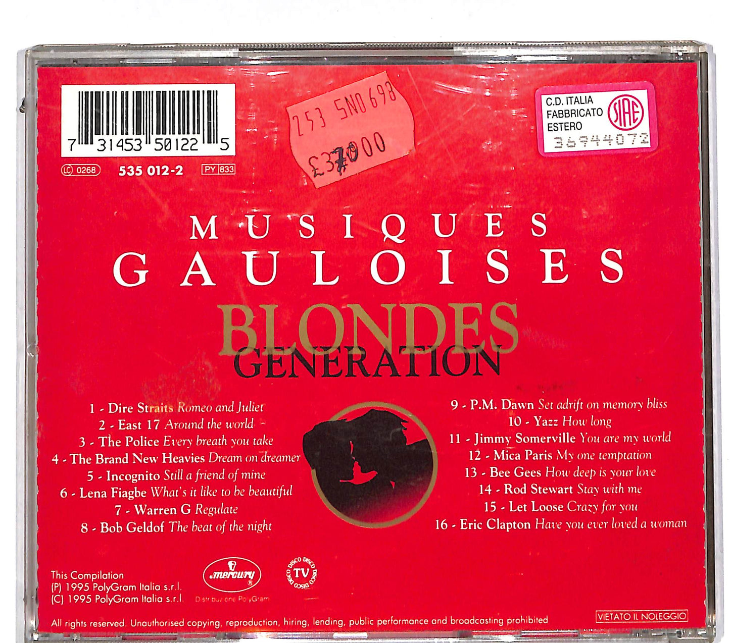 EBOND Various - Musiques Gauloises - Blondes Generation CD CD112572