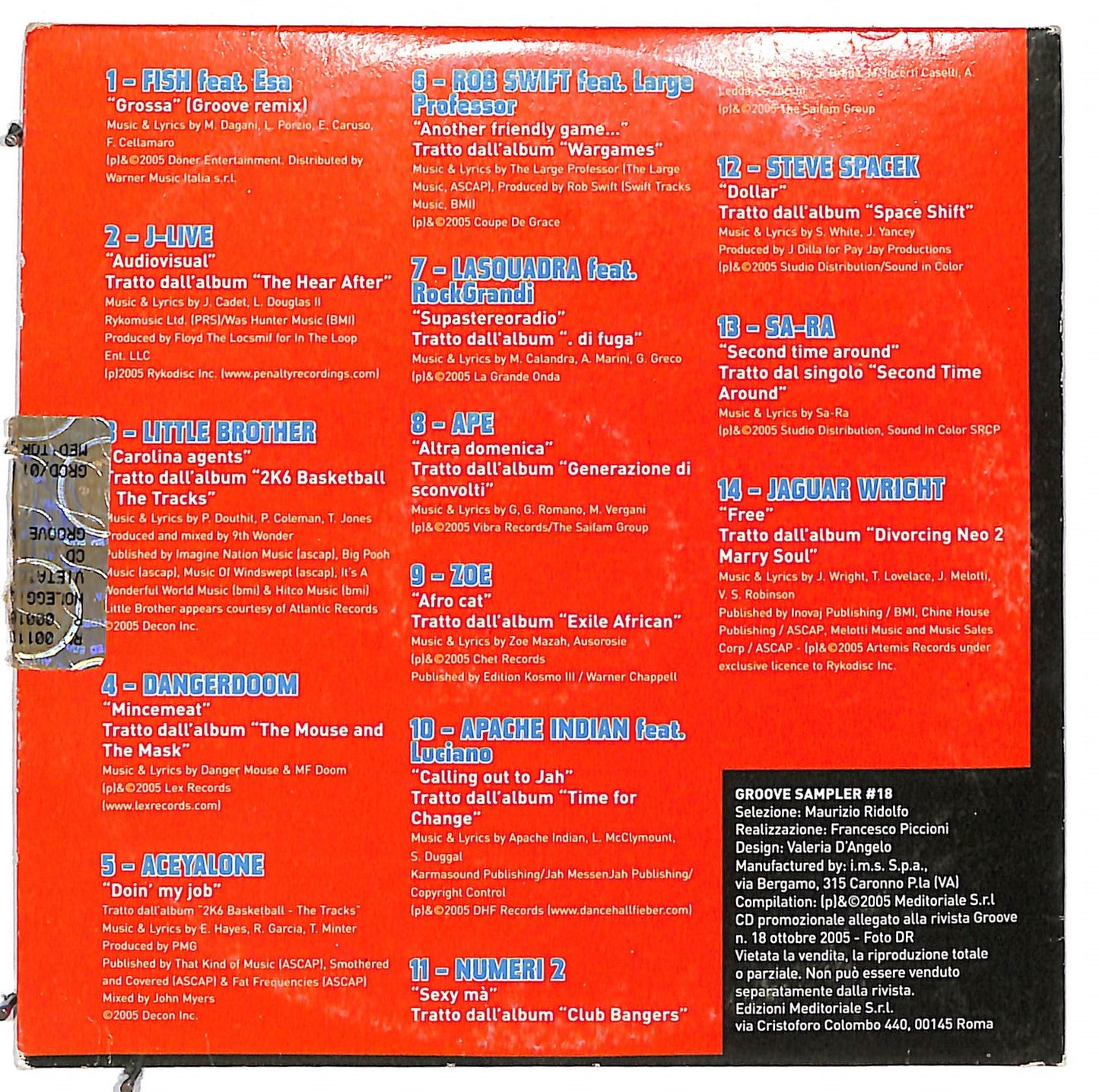 EBOND Various - Groove Sampler #18 CD CD112575