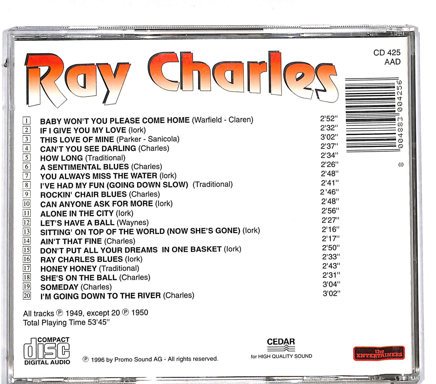 EBOND Ray Charles - Ray Charles CD CD112613