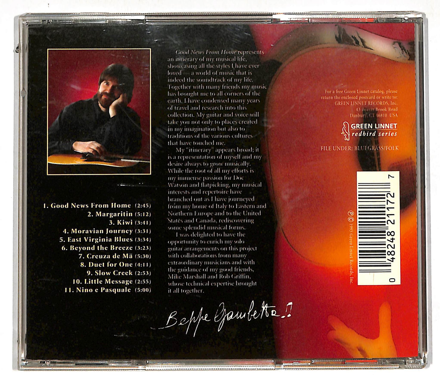 EBOND Beppe Gambetta - Good News From Home CD CD112639