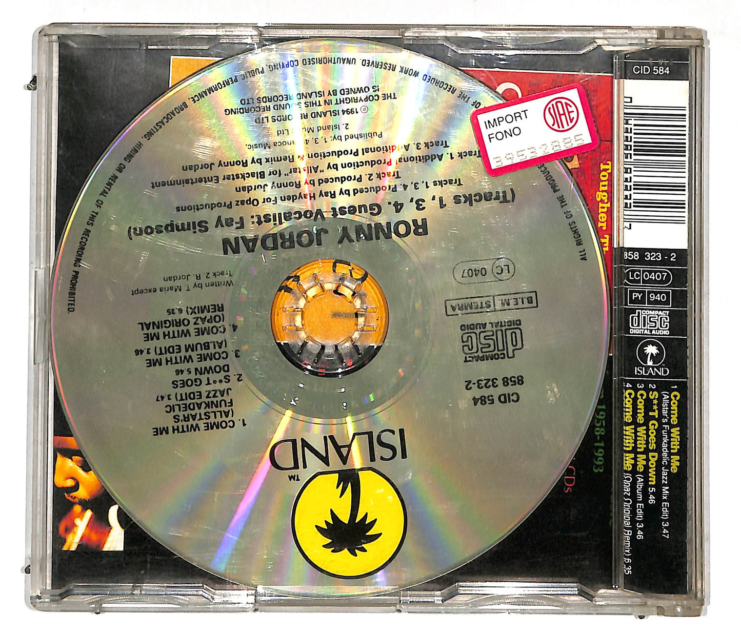 EBOND Ronny Jordan Featuring Fay Simpson And Allstar - Come With Me CD CD112651