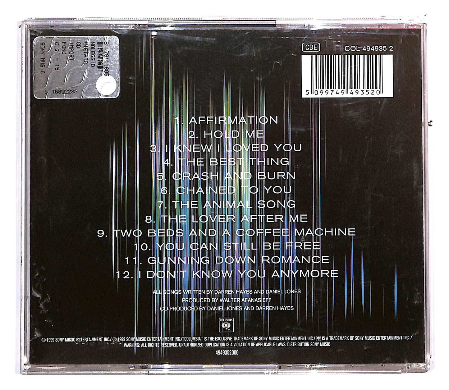EBOND Savage Garden - Affirmation CD CD112705