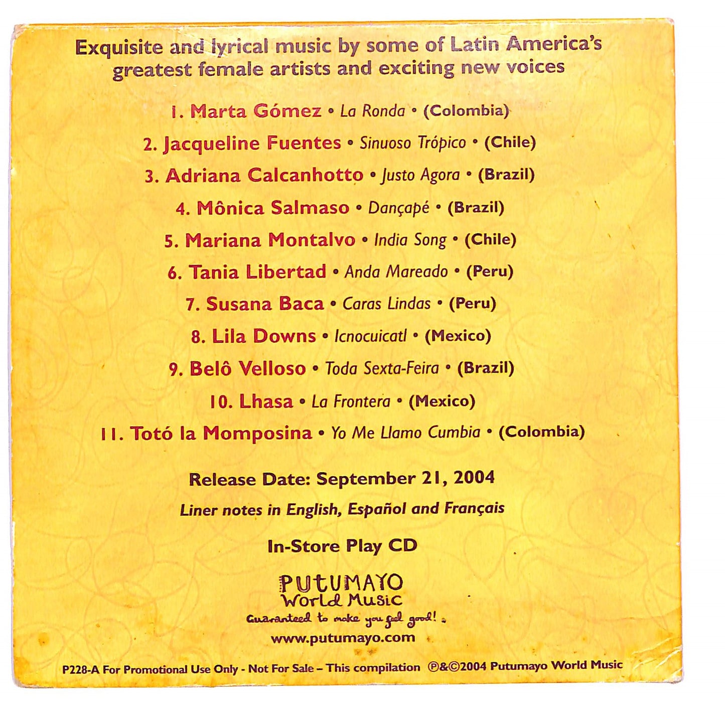 EBOND Various - Women Of Latin America CD CD112717