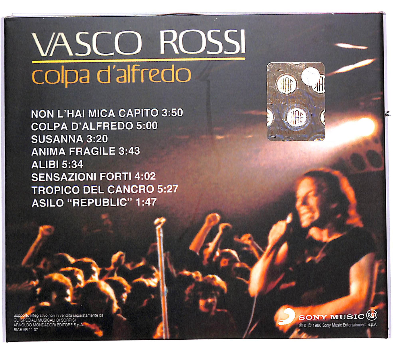 EBOND Vasco Rossi - Colpa D'Alfredo DIGIPACK EDITORIALE CD CD112727