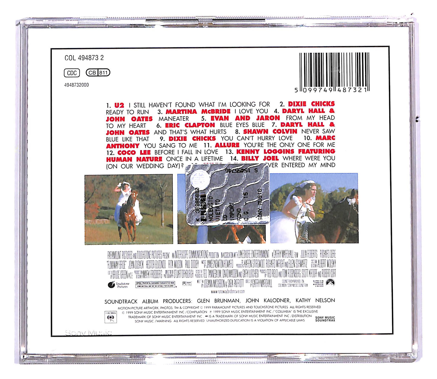 EBOND Various - Runaway Bride (Music From The Motion Picture) CD CD112816