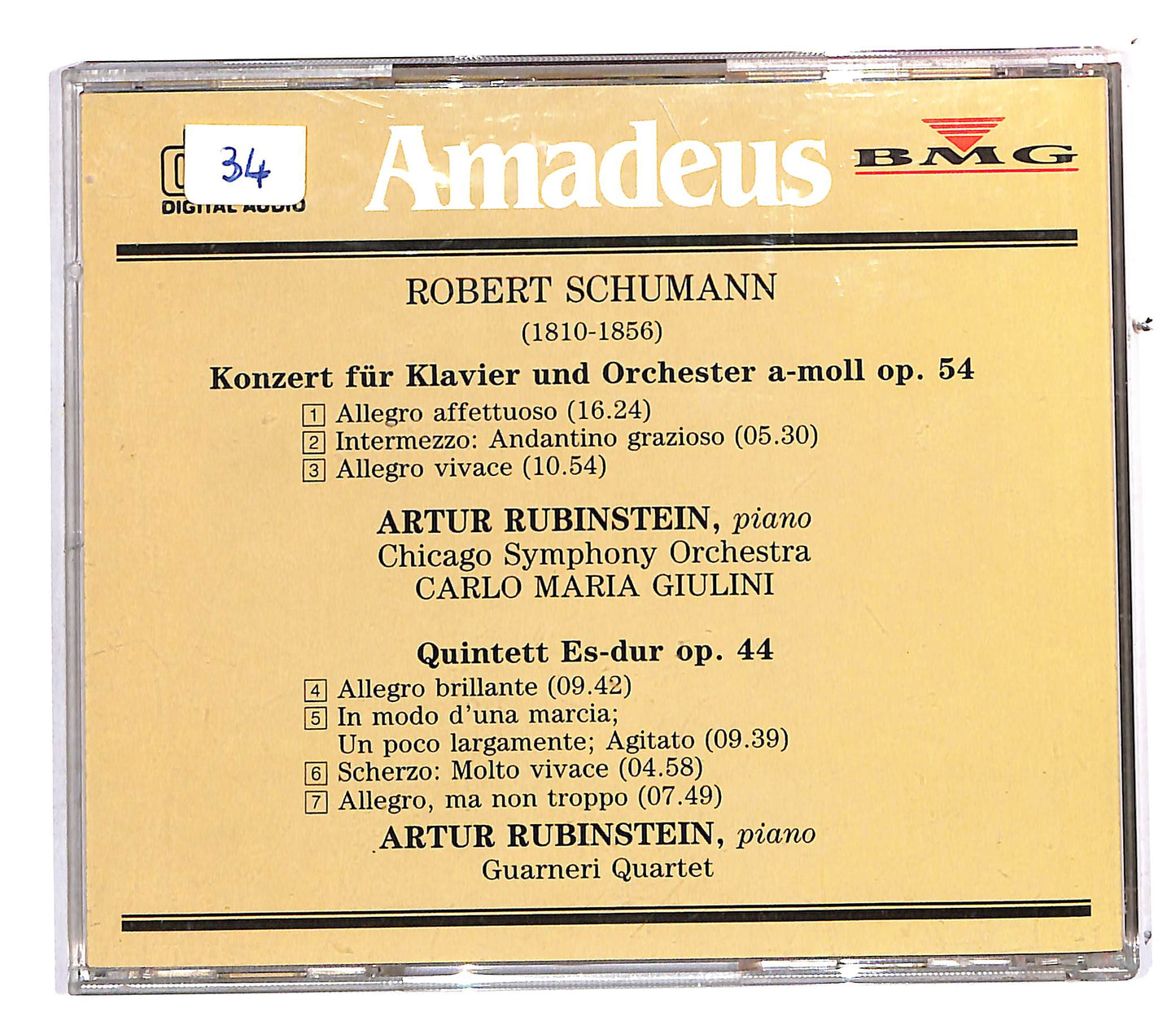 EBOND R. Schumannt - Concerto Per Pianoforte E Orchestra Op. 54 CD CD112915