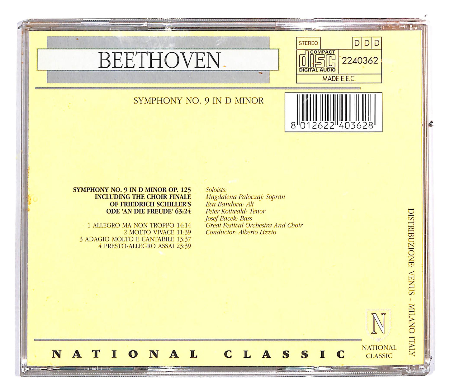 EBOND Beethoven - Symphony No. 9 In D Minor, Op. 125 CD CD112920