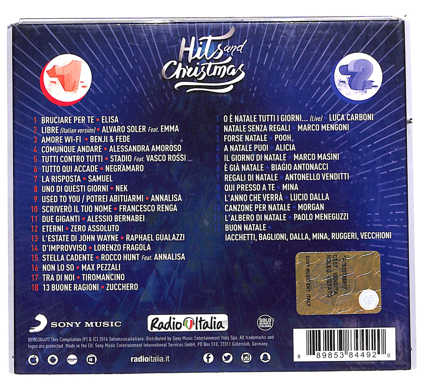 EBOND Various - Radio Italia Hits And Christmas 2016 DIGIPACK CD CD112948