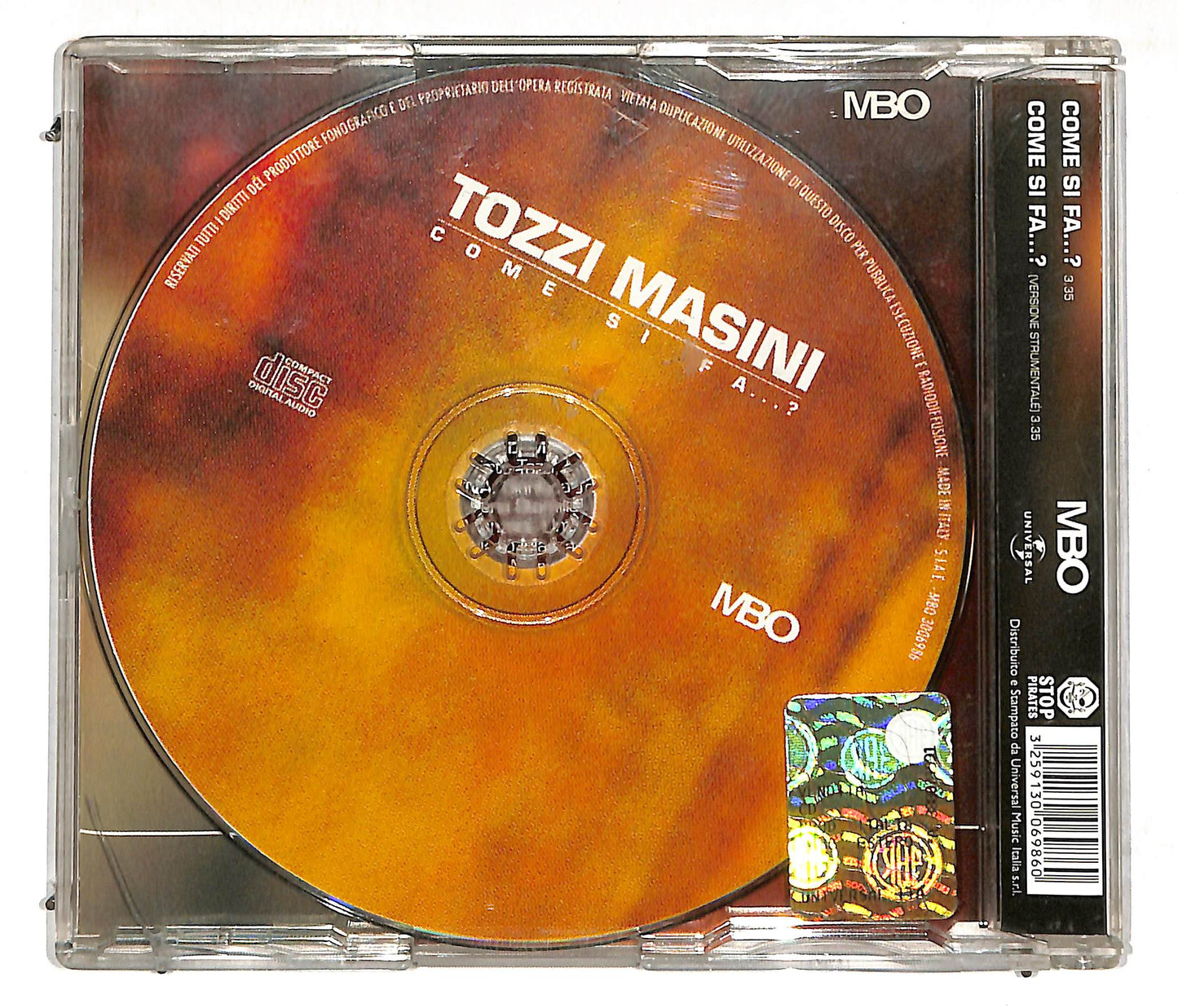 EBOND Tozzi , Masini - Come Si Fa...? CD CD113012
